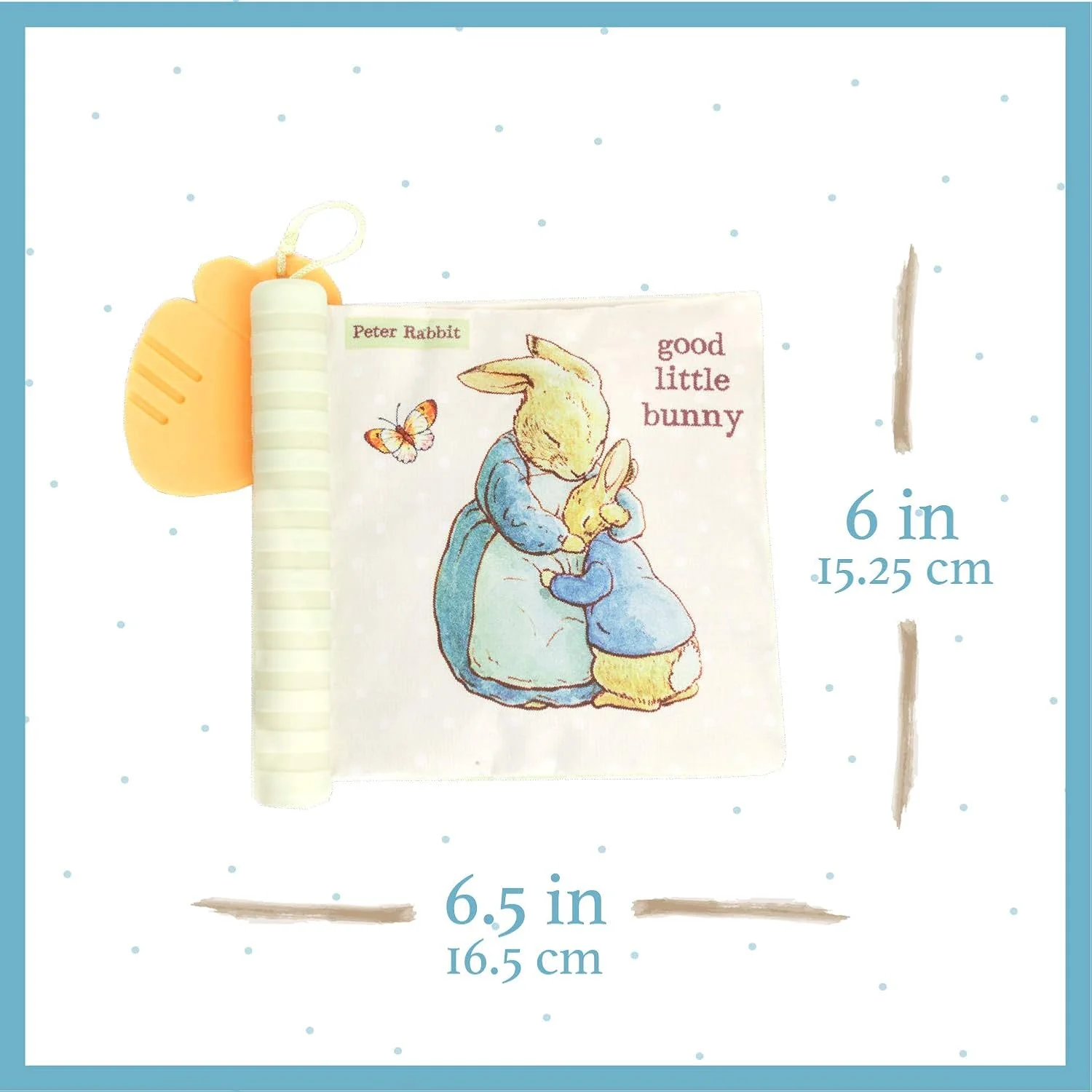 Beatrix Potter Peter Rabbit Soft Book with Teether - Image 3