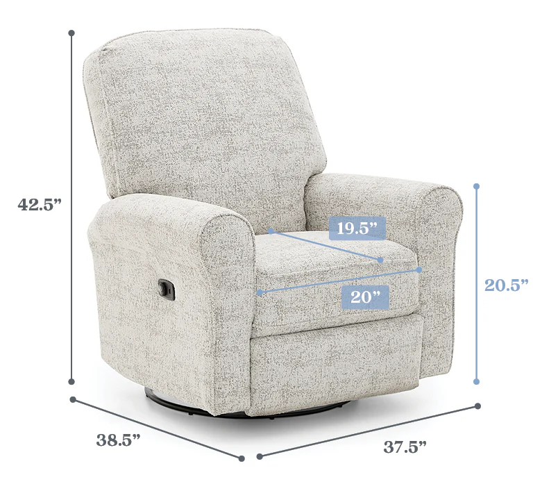 Best Chairs Josey Swivel Glider Recliner - Image 8