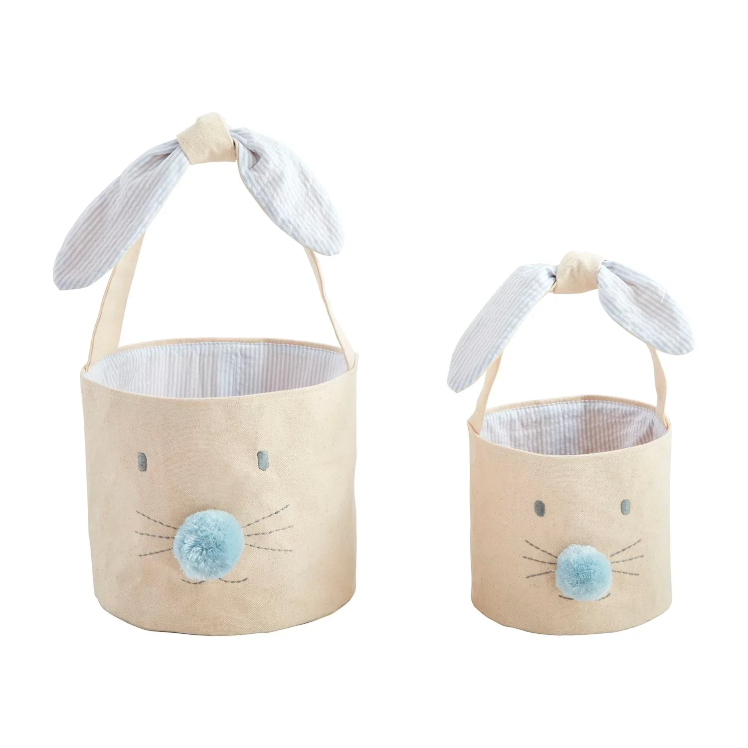 BLue Bunny Face easter Basket