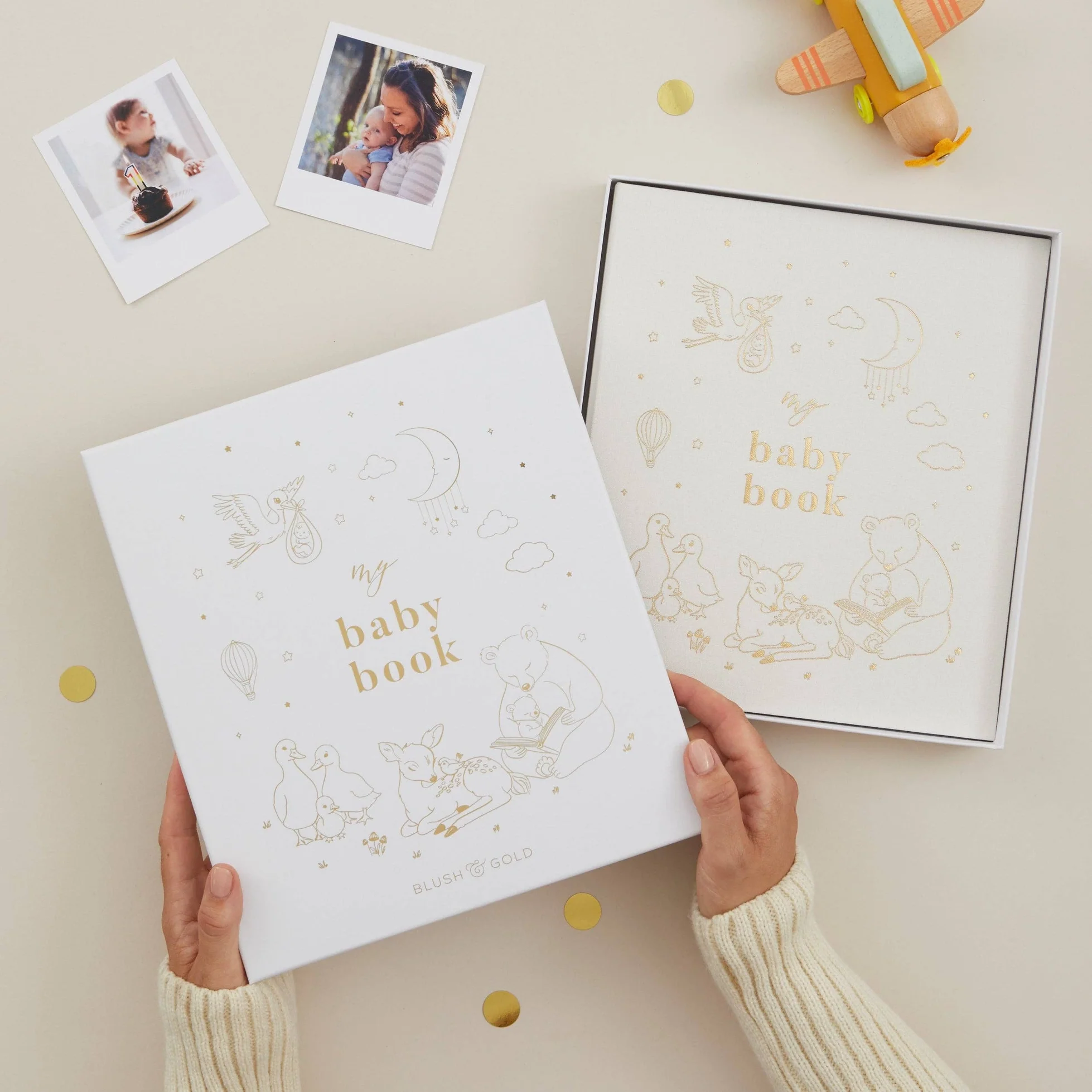 Blush & Gold Baby Book - Image 3
