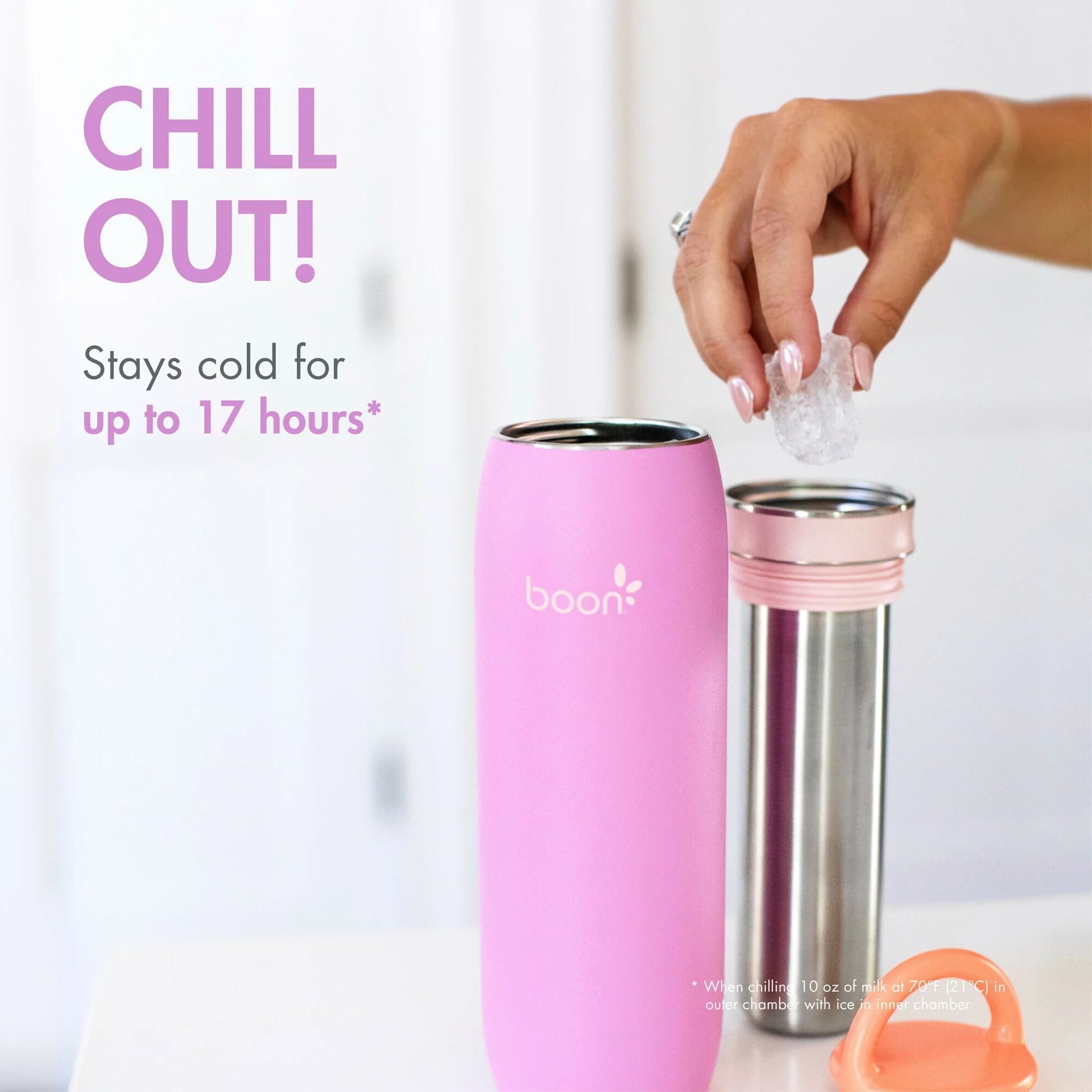 Boon FROSH Stainless Steel Portable Milk Chiller - Image 4