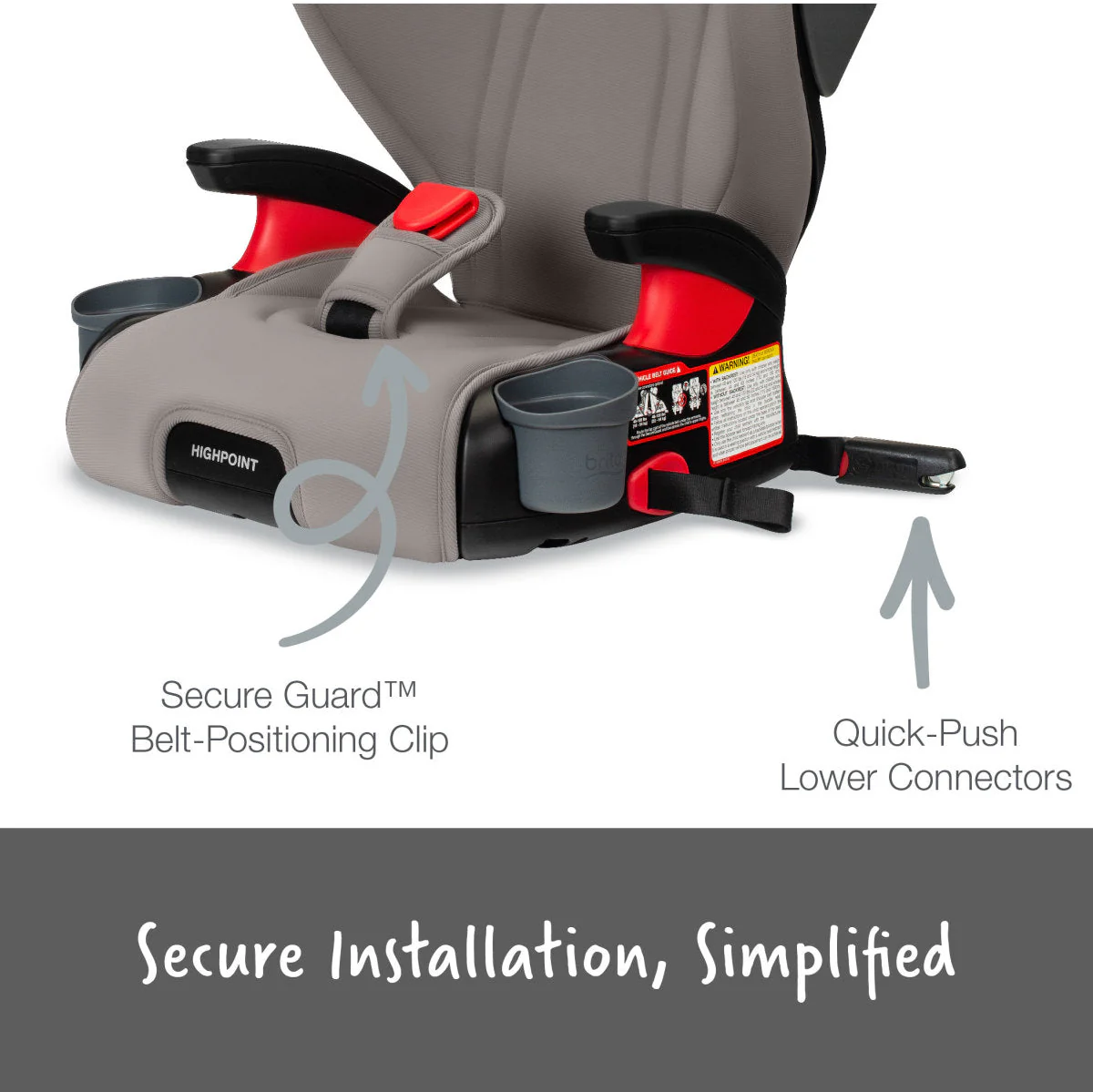 Britax Highpoint Backless Belt-Positioning Booster Seat with Safewash - Image 28