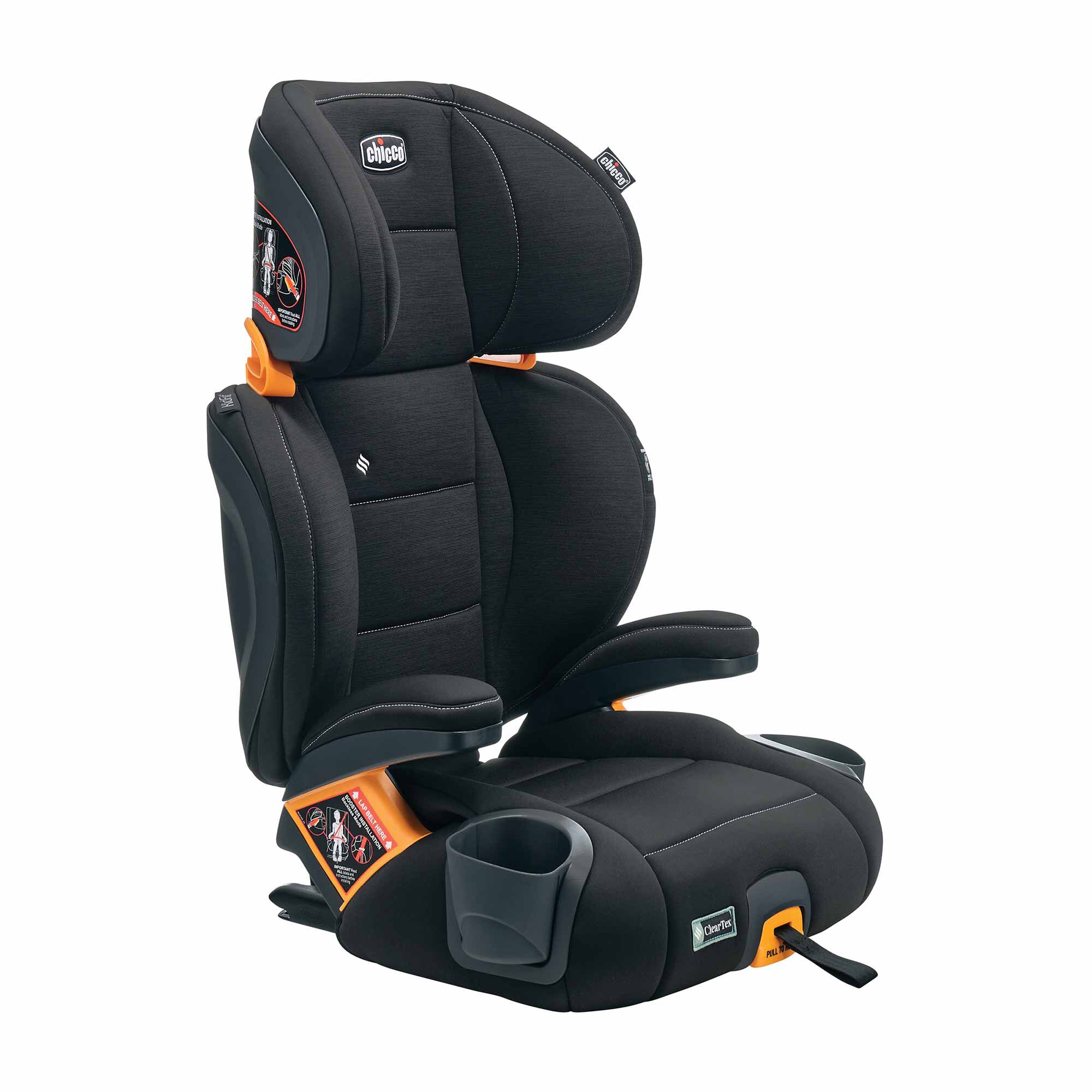 Chicco KidFit ClearTex Plus 2-in-1 Belt Positioning Booster Car Seat - Image 3