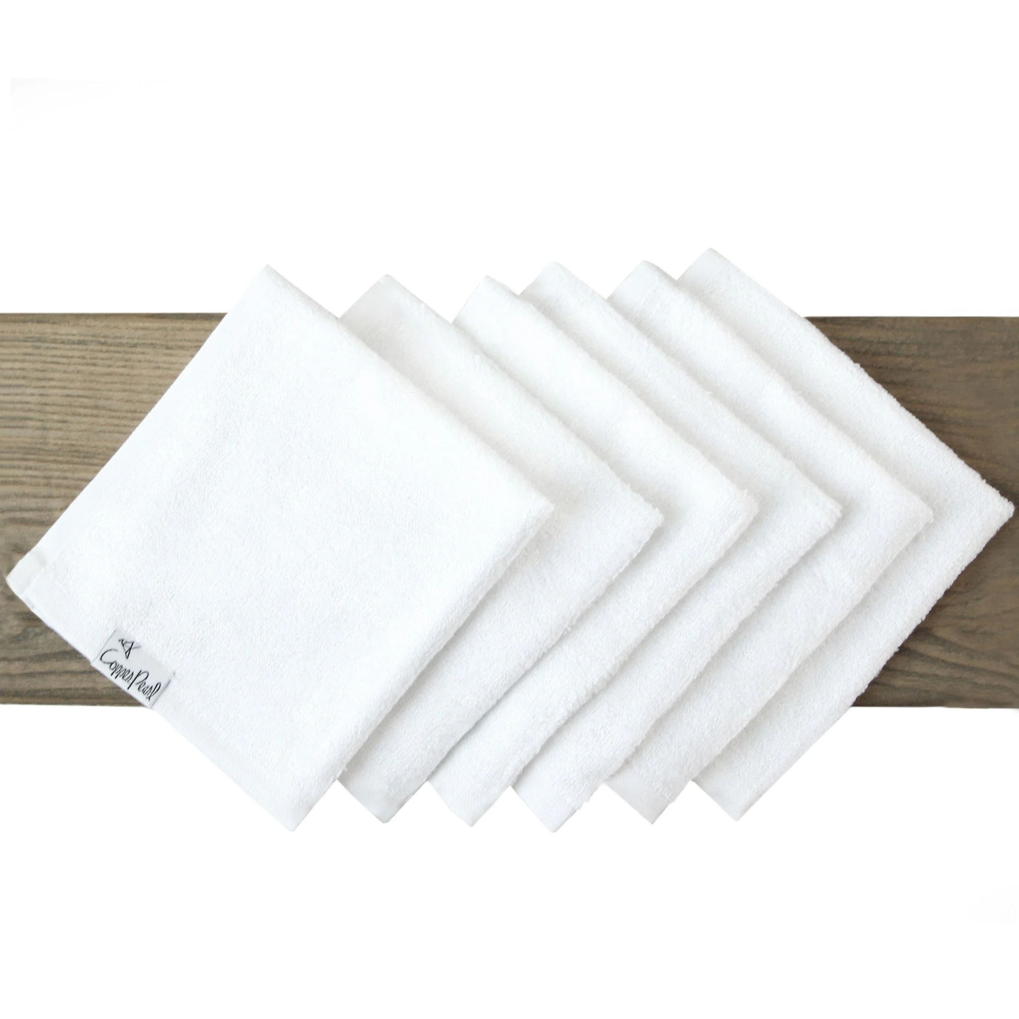 Copper Pearl 6 Ultra Soft Wash Cloths in Dove - Image 2