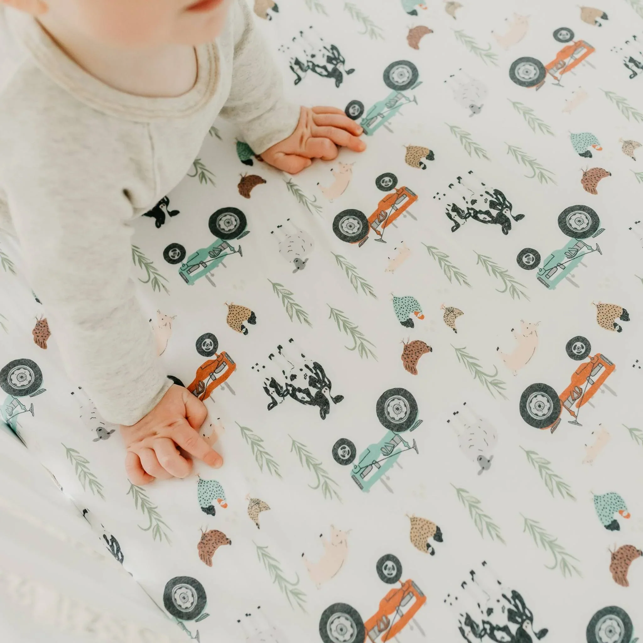 Copper Pearl Farm Crib Sheet - Jo - Image 4