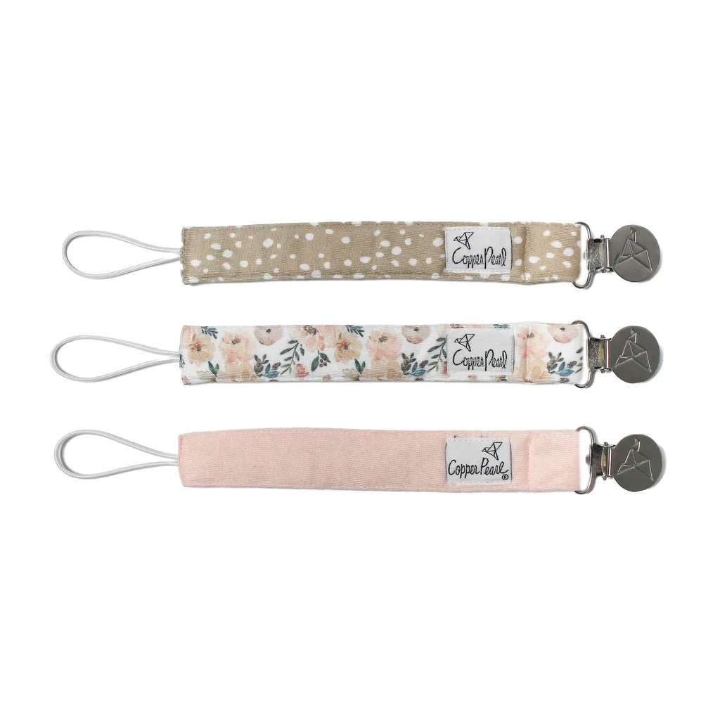 Copper Pearl Pacifier Clip - 3 pk - Image 13