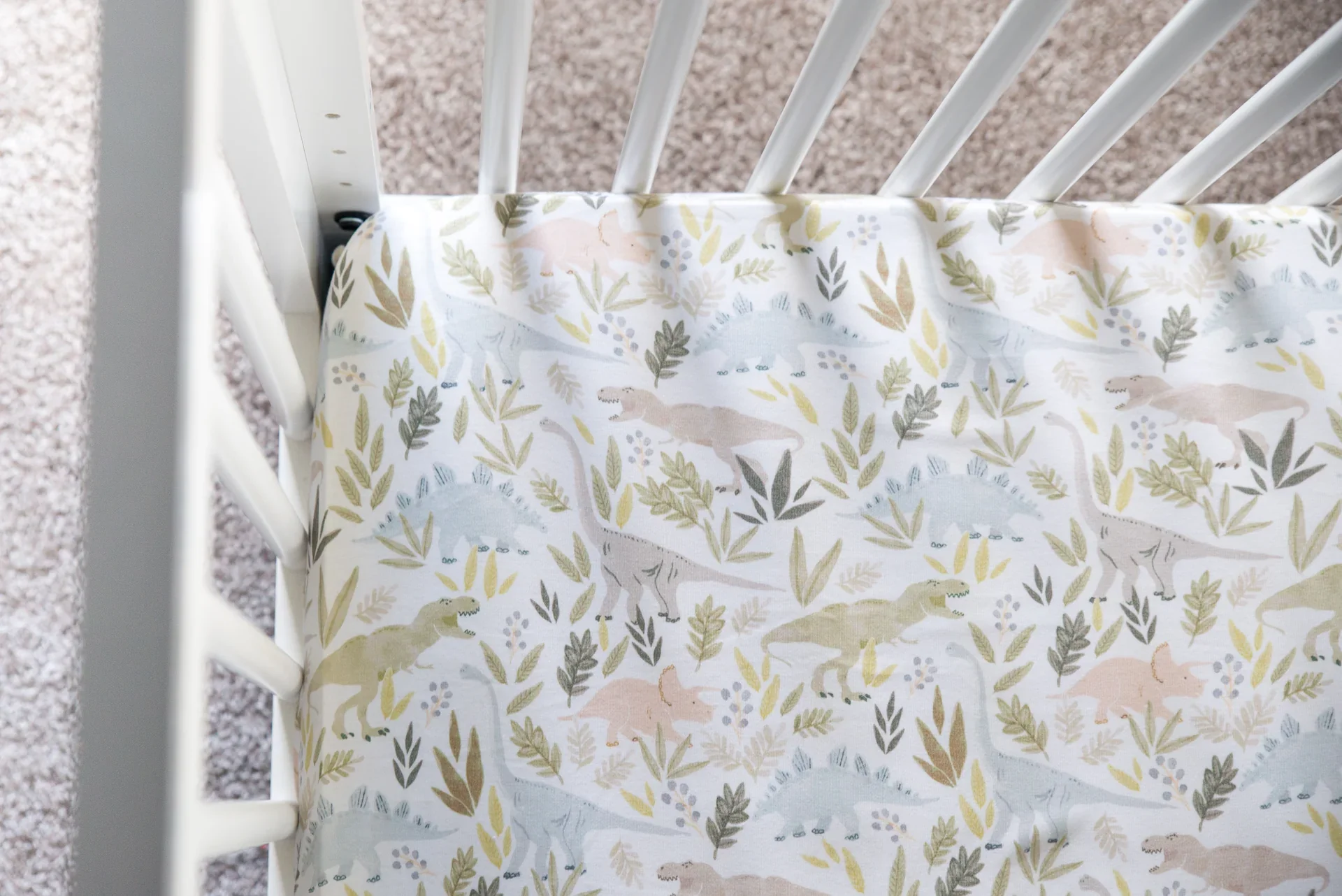 Copper Pearl Premium Knit Fitted Crib Sheet in Rex - Image 2