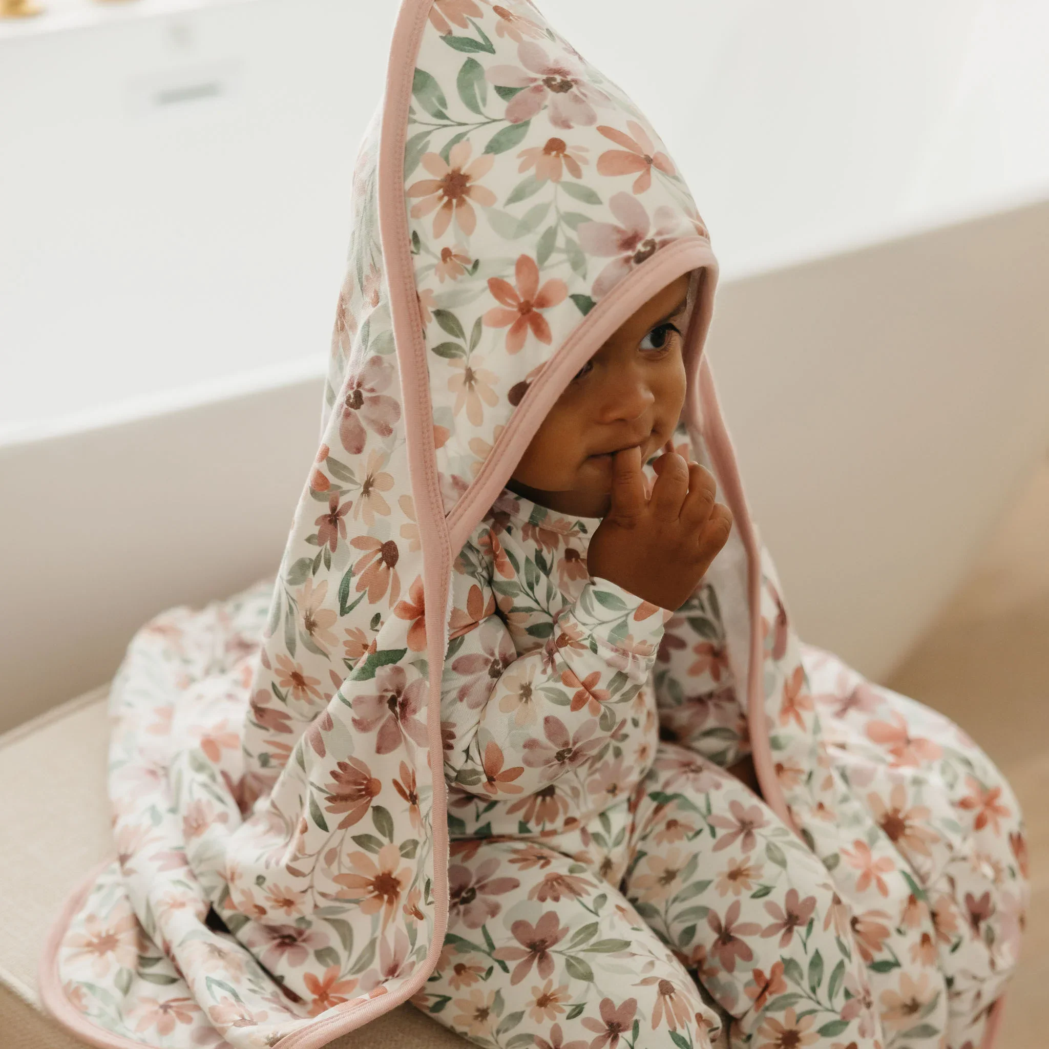 Copper Pearl Premium Knit Hooded Towel - Natalie - Image 3