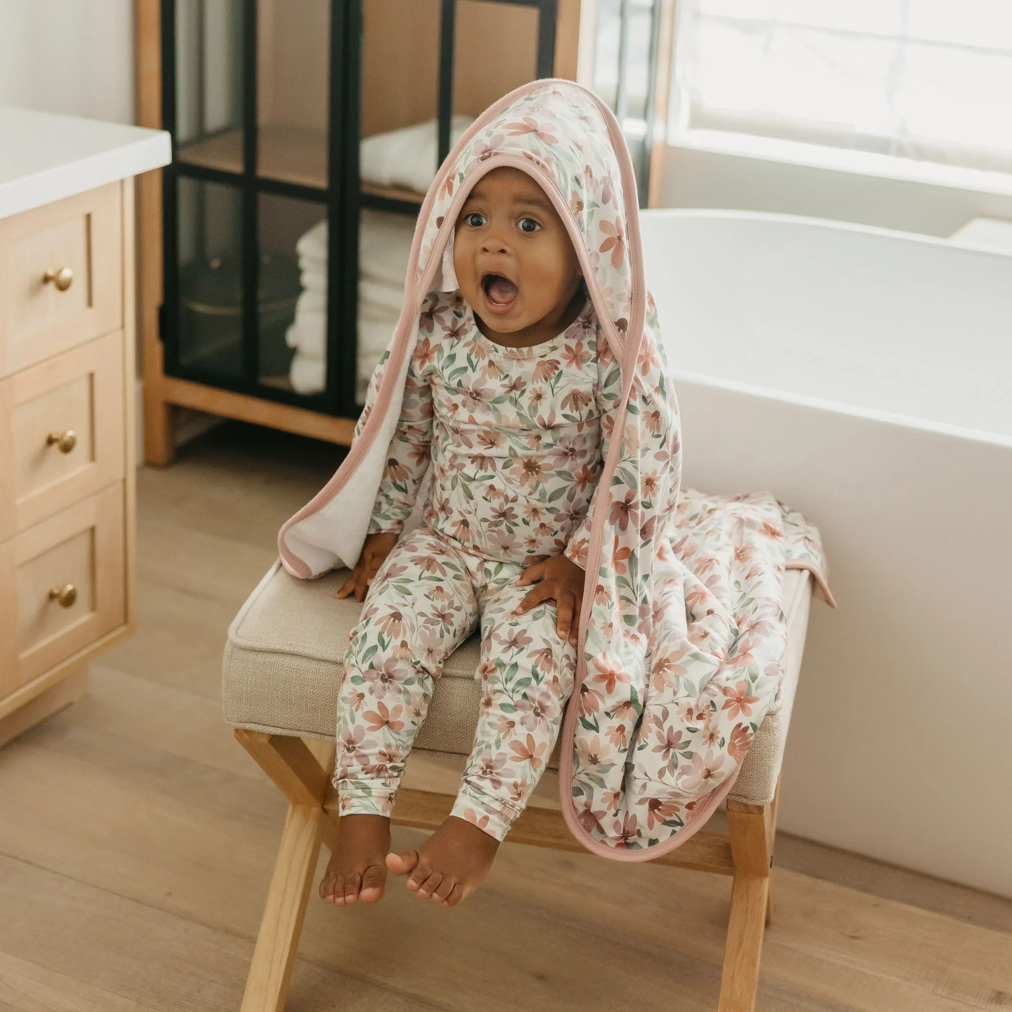 Copper Pearl Premium Knit Hooded Towel - Natalie - Image 4