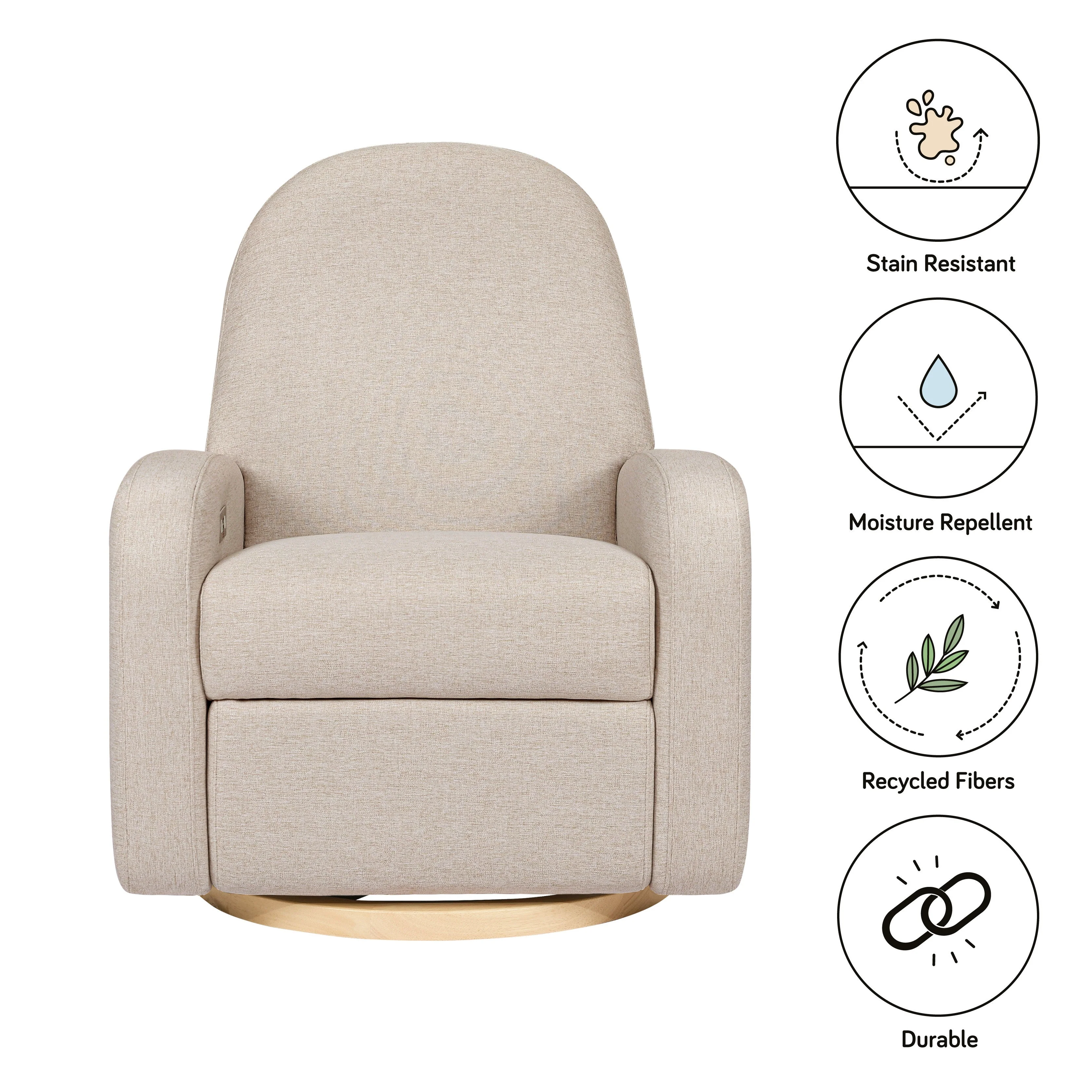 Babyletto Nami Electronic Recliner and Swivel Glider Recliner with USB port - Image 19