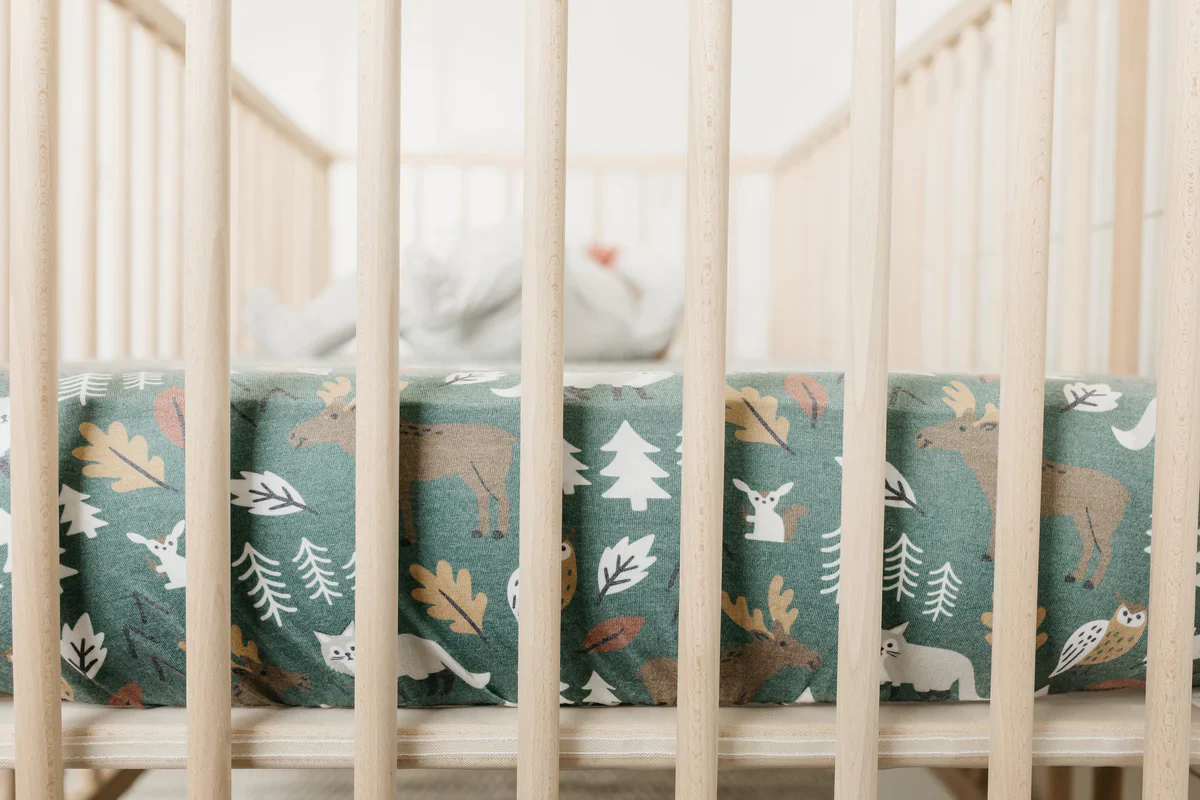 Copper Pearl Crib Sheet - Atwood - Image 3