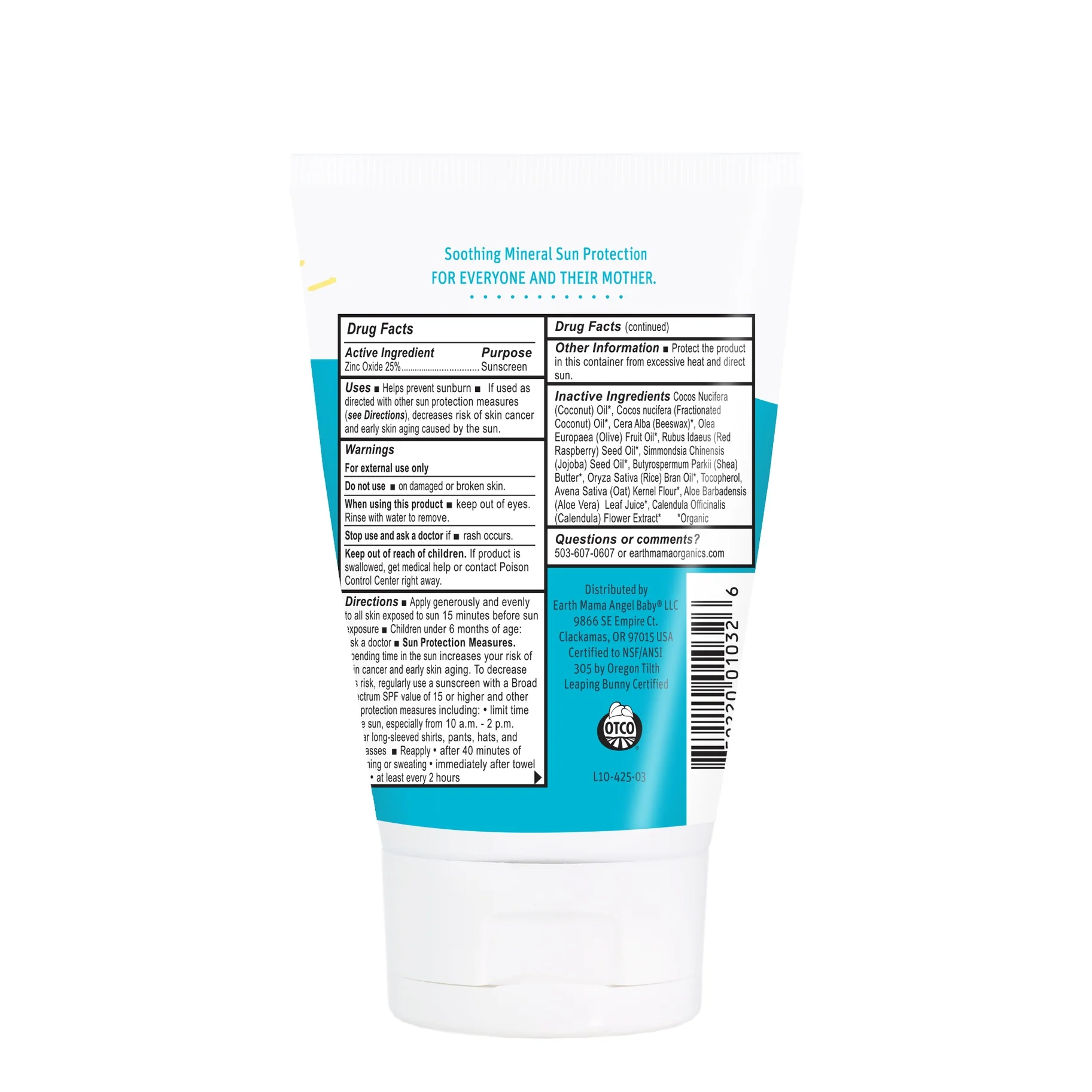 Earth Mama Kids Uber-Sensitive Mineral Sunscreen Lotion - SPF 40 - Image 4