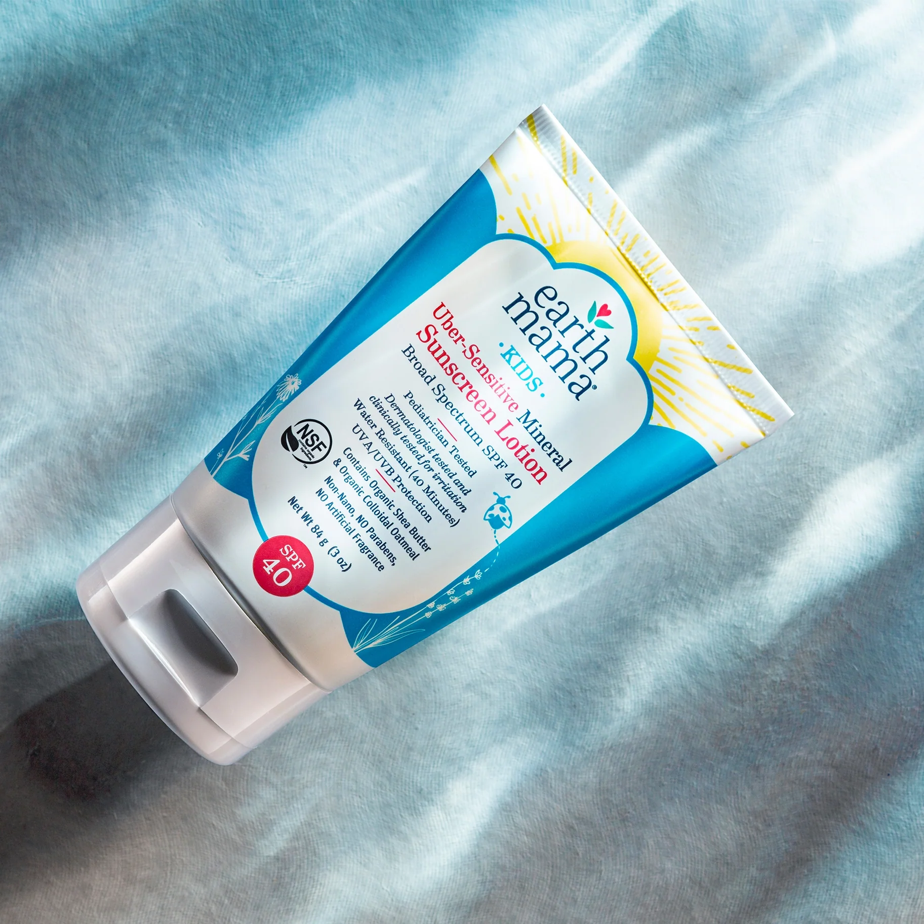 Earth Mama Kids Uber-Sensitive Mineral Sunscreen Lotion - SPF 40 - Image 5