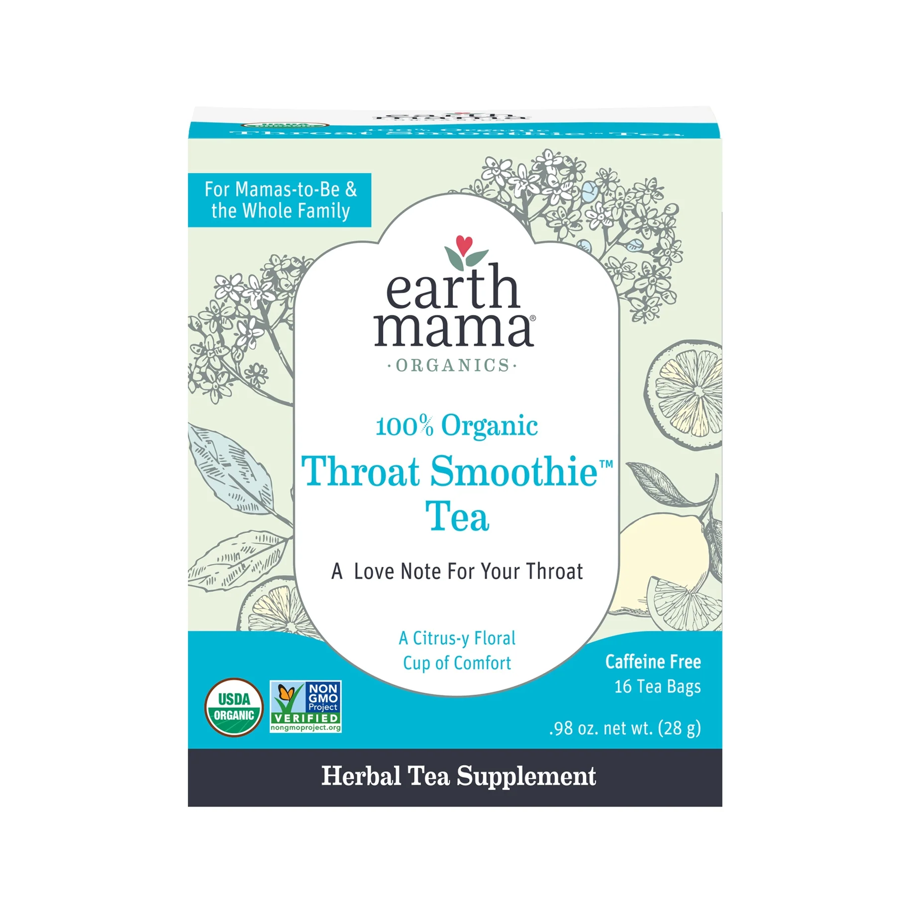 Earth Mama Organic Throat Smoothie Tea - Image 3