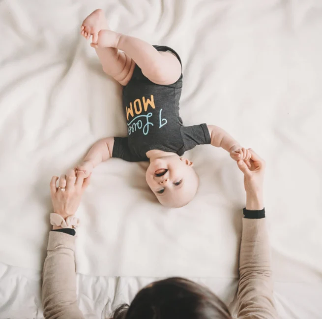 I Love MOM Baby Onesie - Image 4