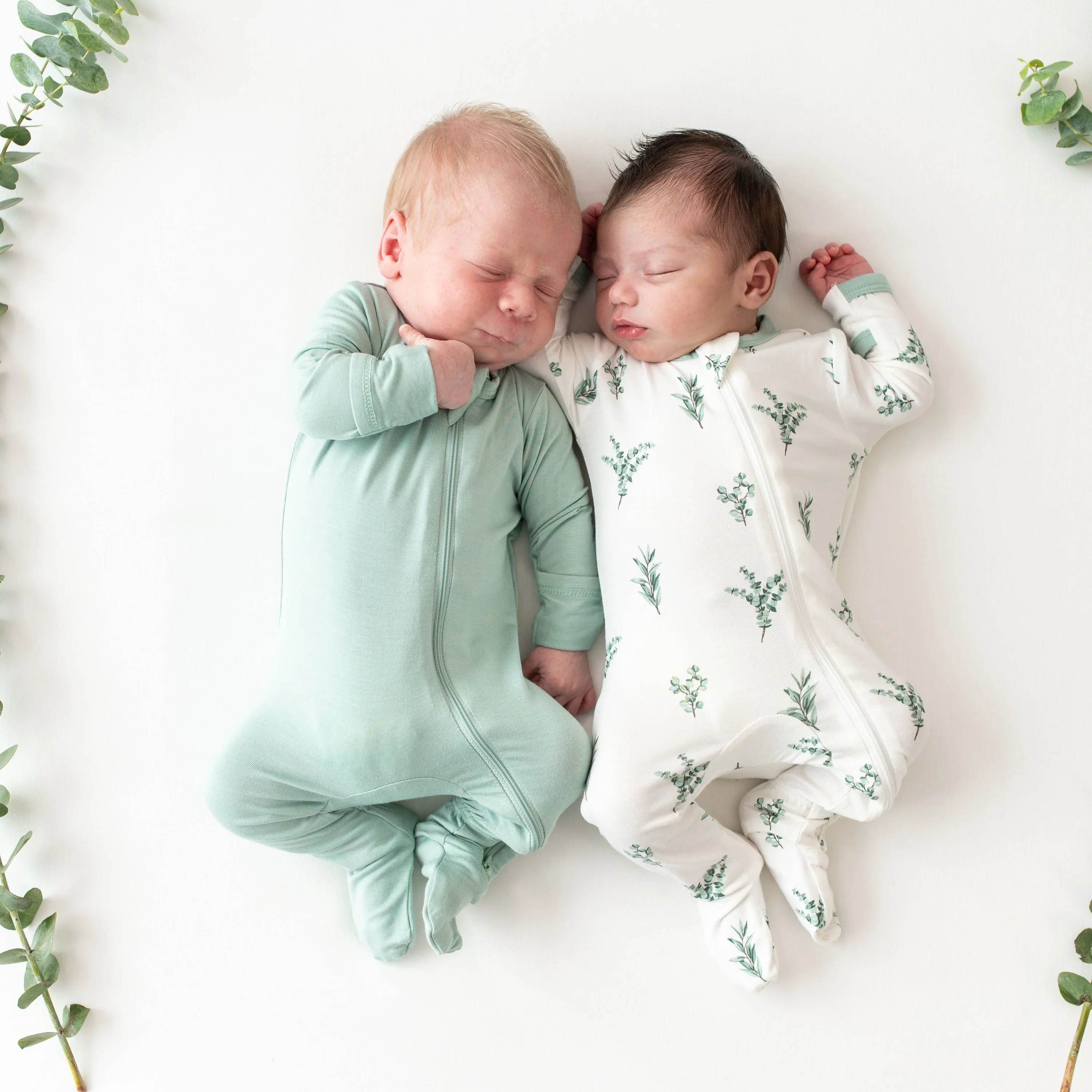 Kyte Baby Zipper Footie - Sage - Image 3
