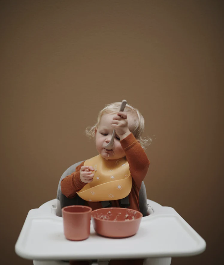 Mushie Silicone Bib - Solids - Image 6