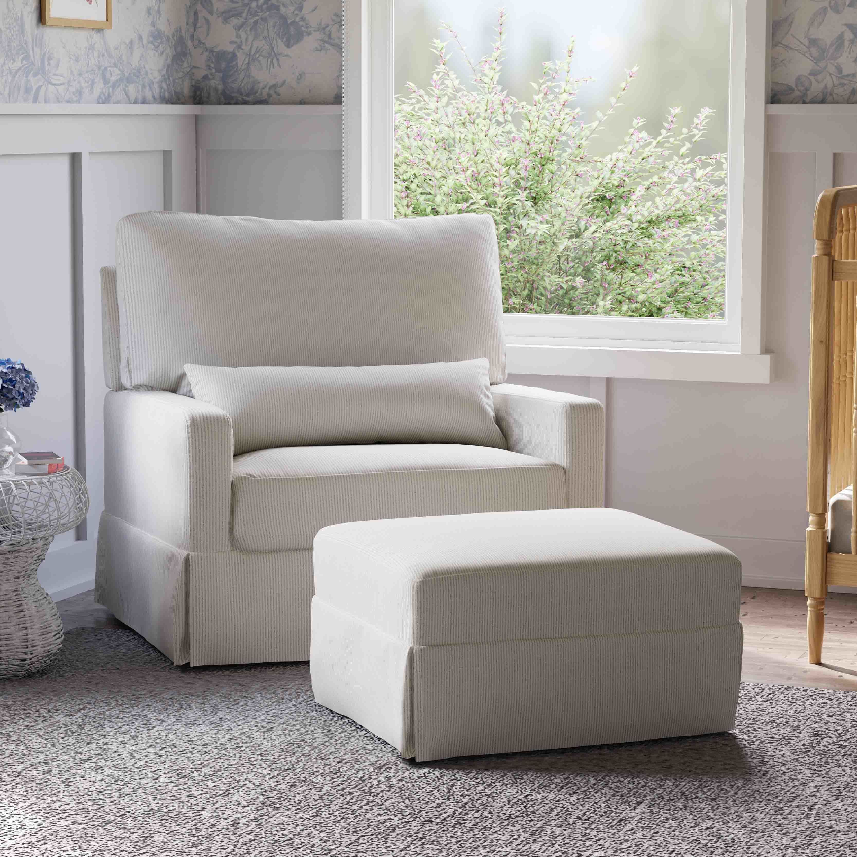 Namesake Crawford Pillowback Chair and a Half Comfort Swivel Glider - Image 33