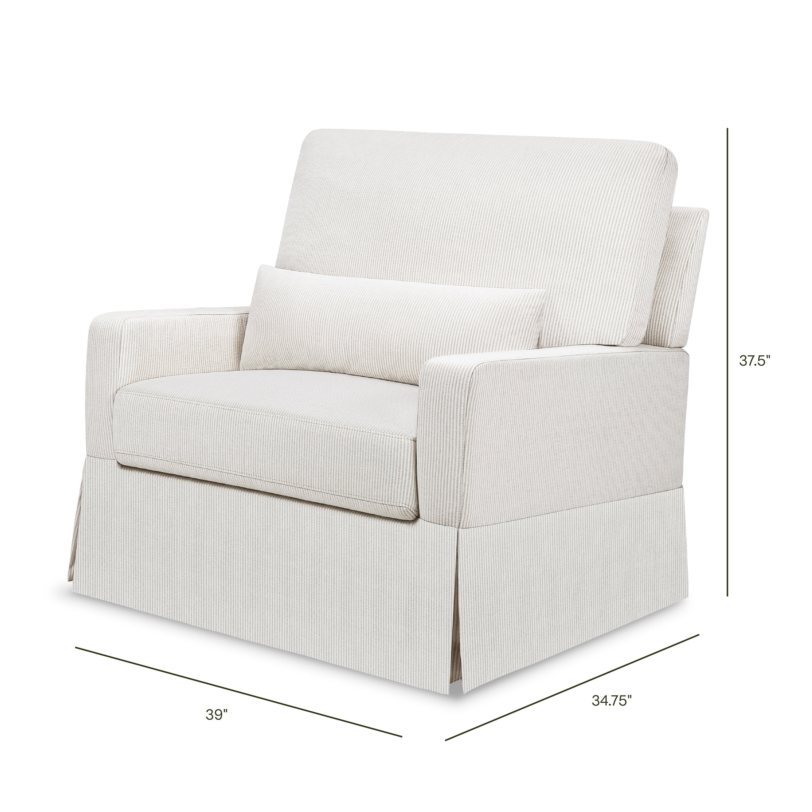 Namesake Crawford Pillowback Chair and a Half Comfort Swivel Glider - Image 35