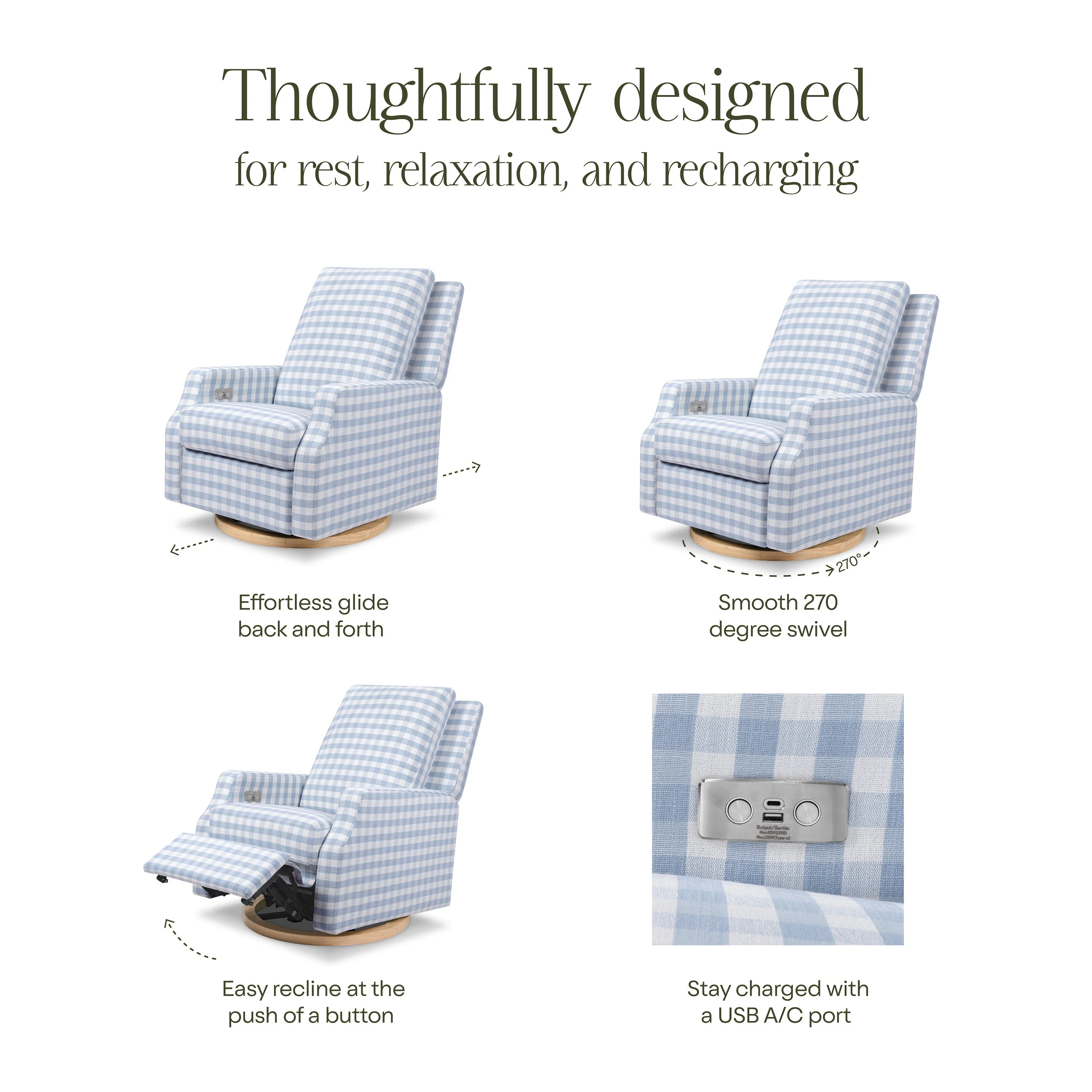 Namesake Crewe Electronic Recliner and Swivel Glider - Image 12