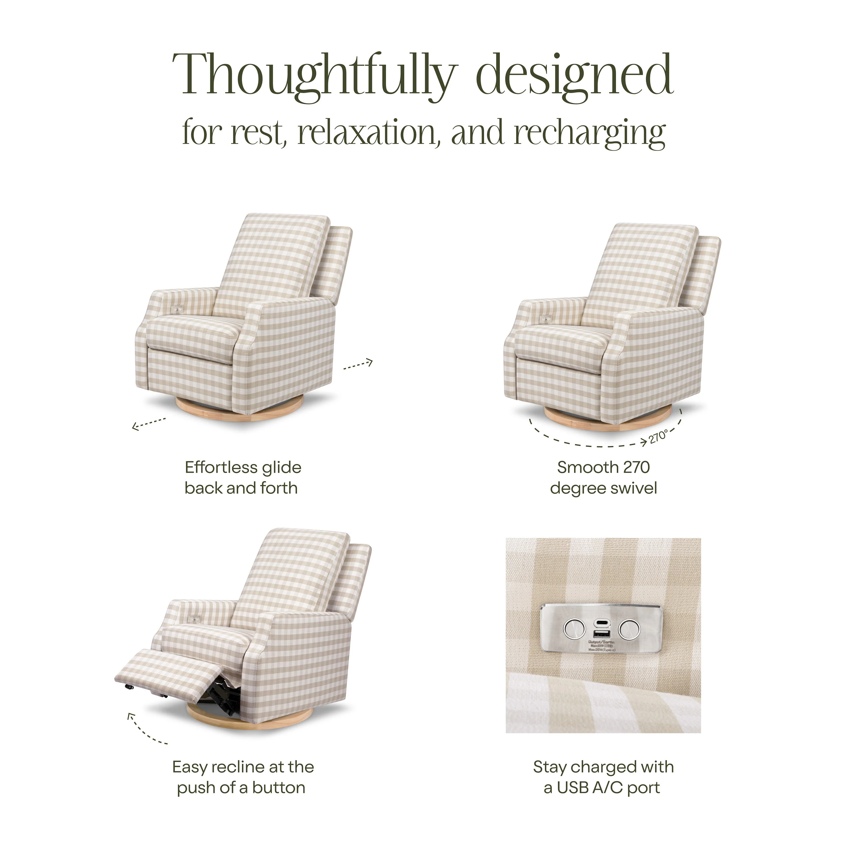 Namesake Crewe Electronic Recliner and Swivel Glider - Image 81