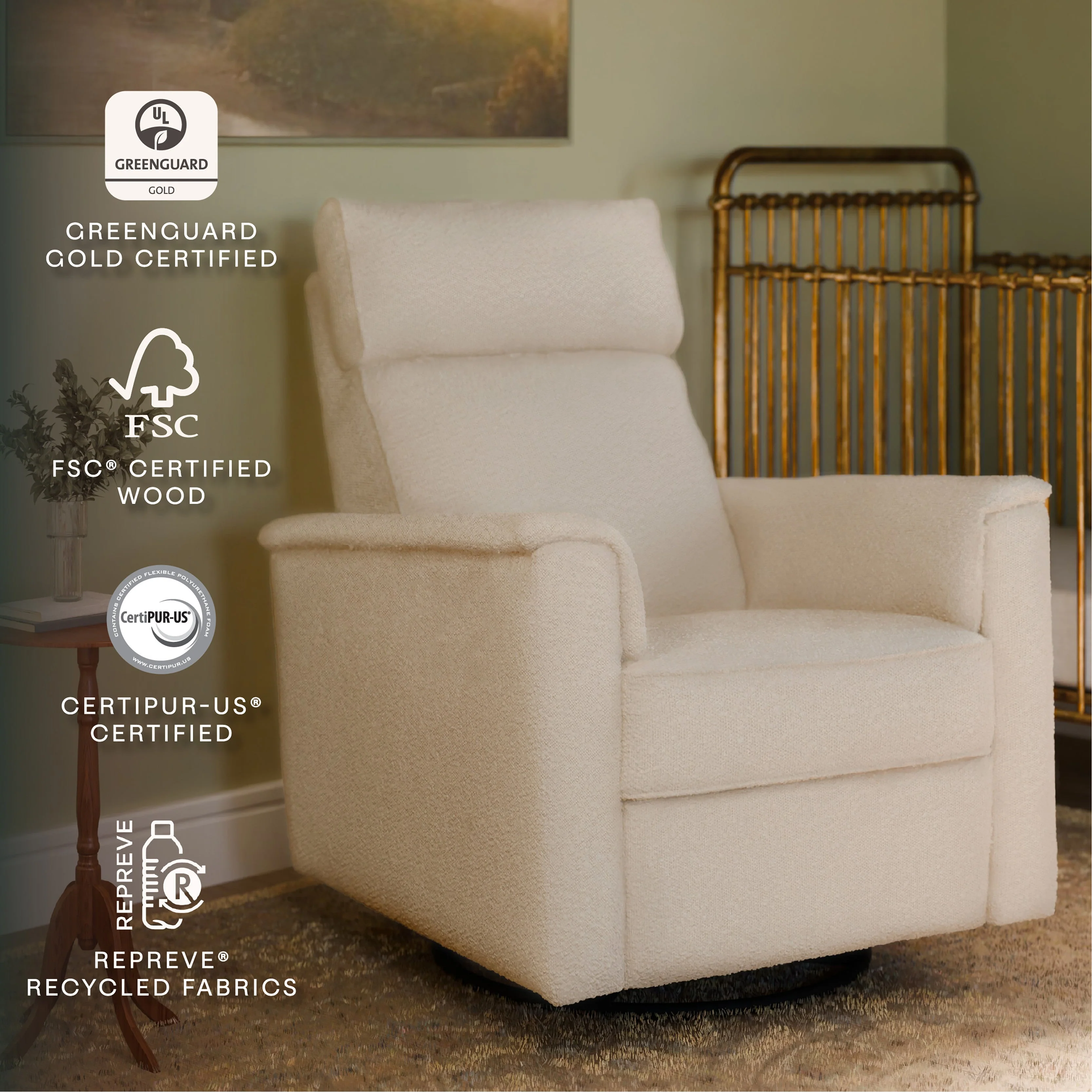 Namesake Willa Plus Power Glider Recliner w/Power Headrest - Image 83