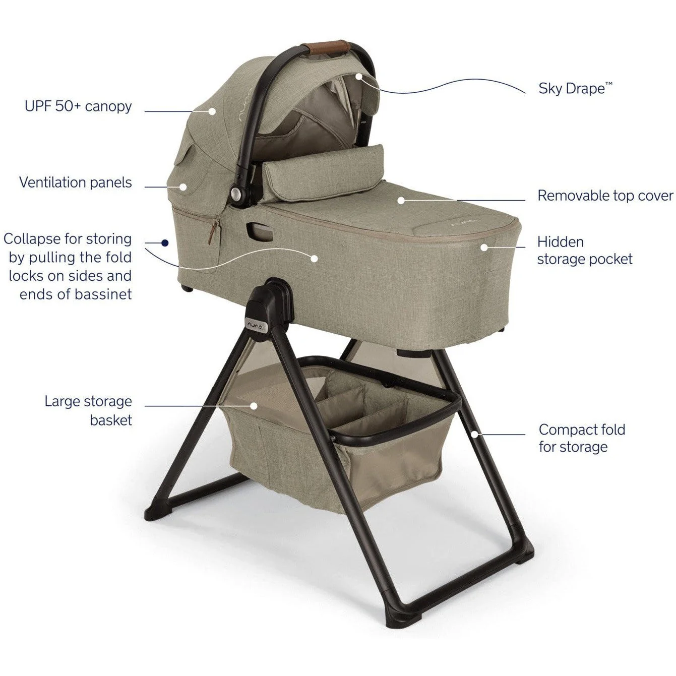 Nuna Demi Next Bassinet + Stand - Image 21
