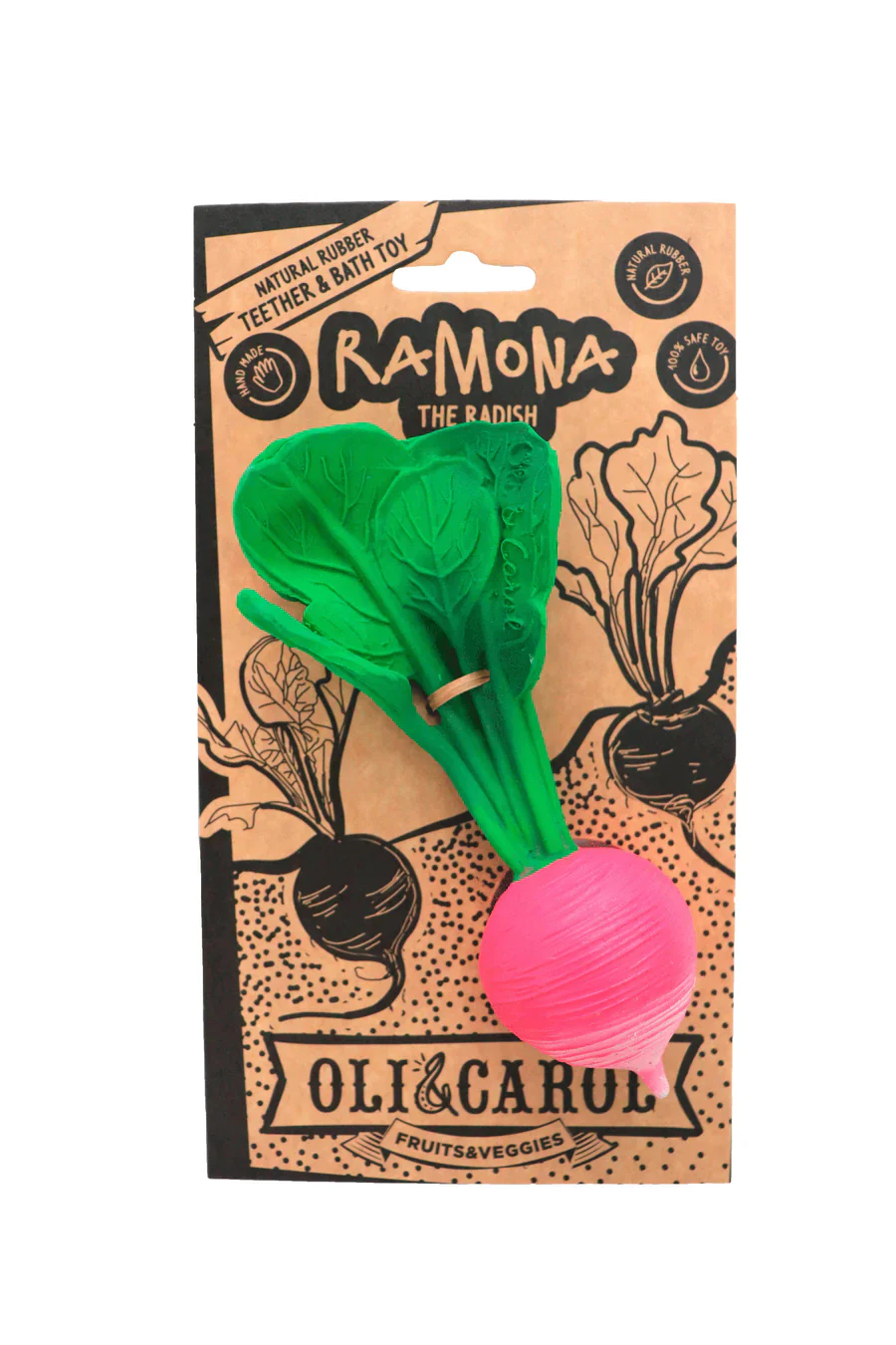 Oli & Carol Ramona Radish Natural Teether - Image 4