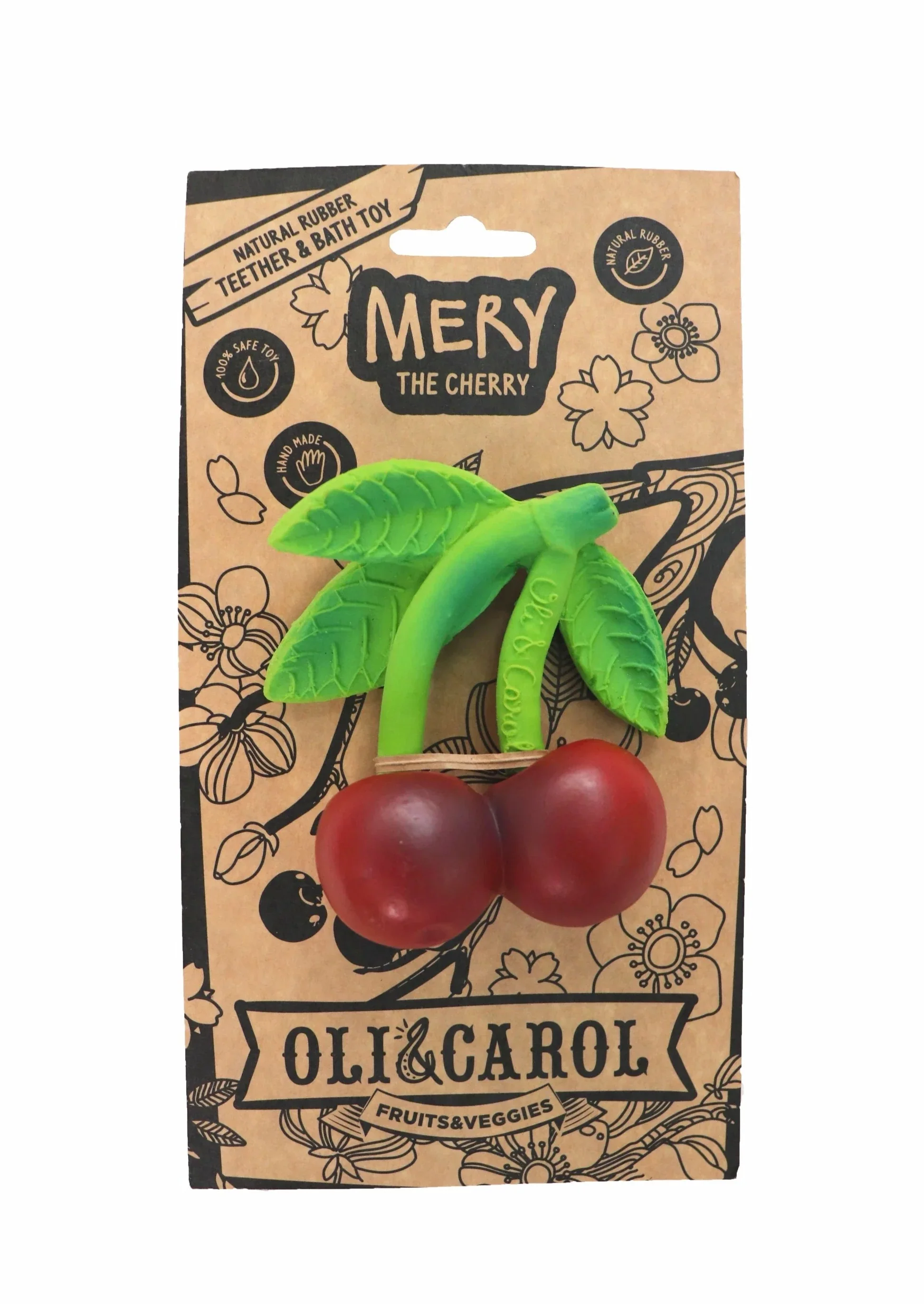 Oli & Carol Mery Cherry Natural Teether - Image 4