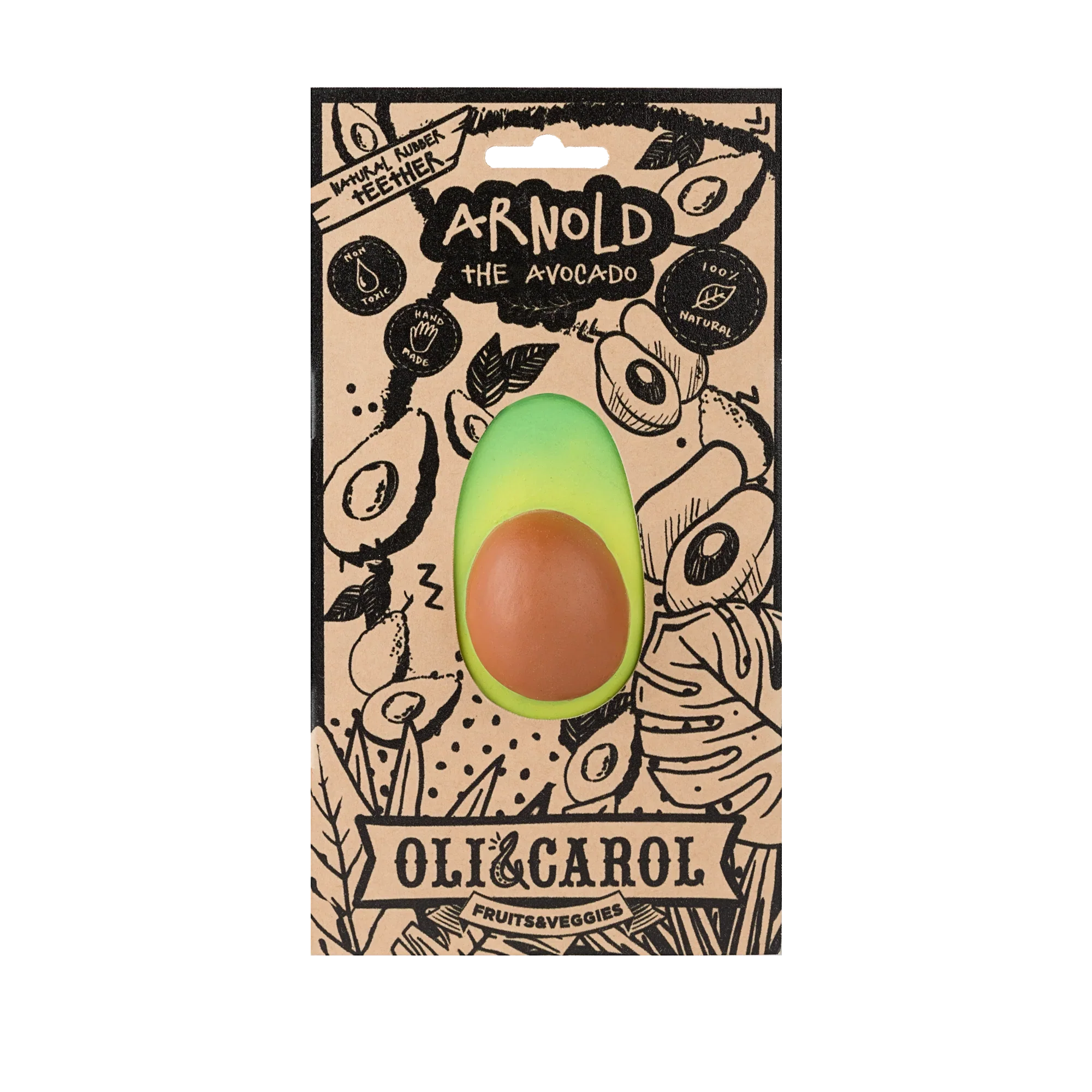 Oli & Carol Arnold Avocado Natural Teether - Image 4