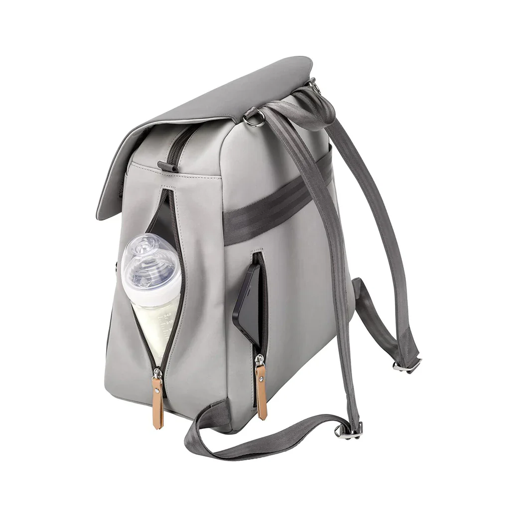 Petunia Meta Backpack Grey Pearl Nubuck Leatherette - Image 5
