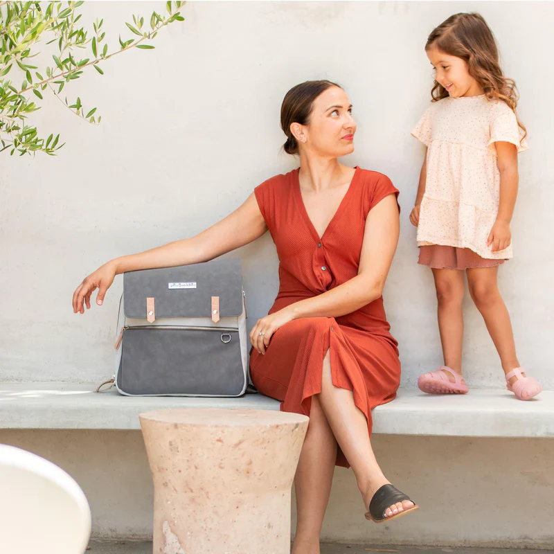 Petunia Meta Backpack Grey Pearl Nubuck Leatherette - Image 8
