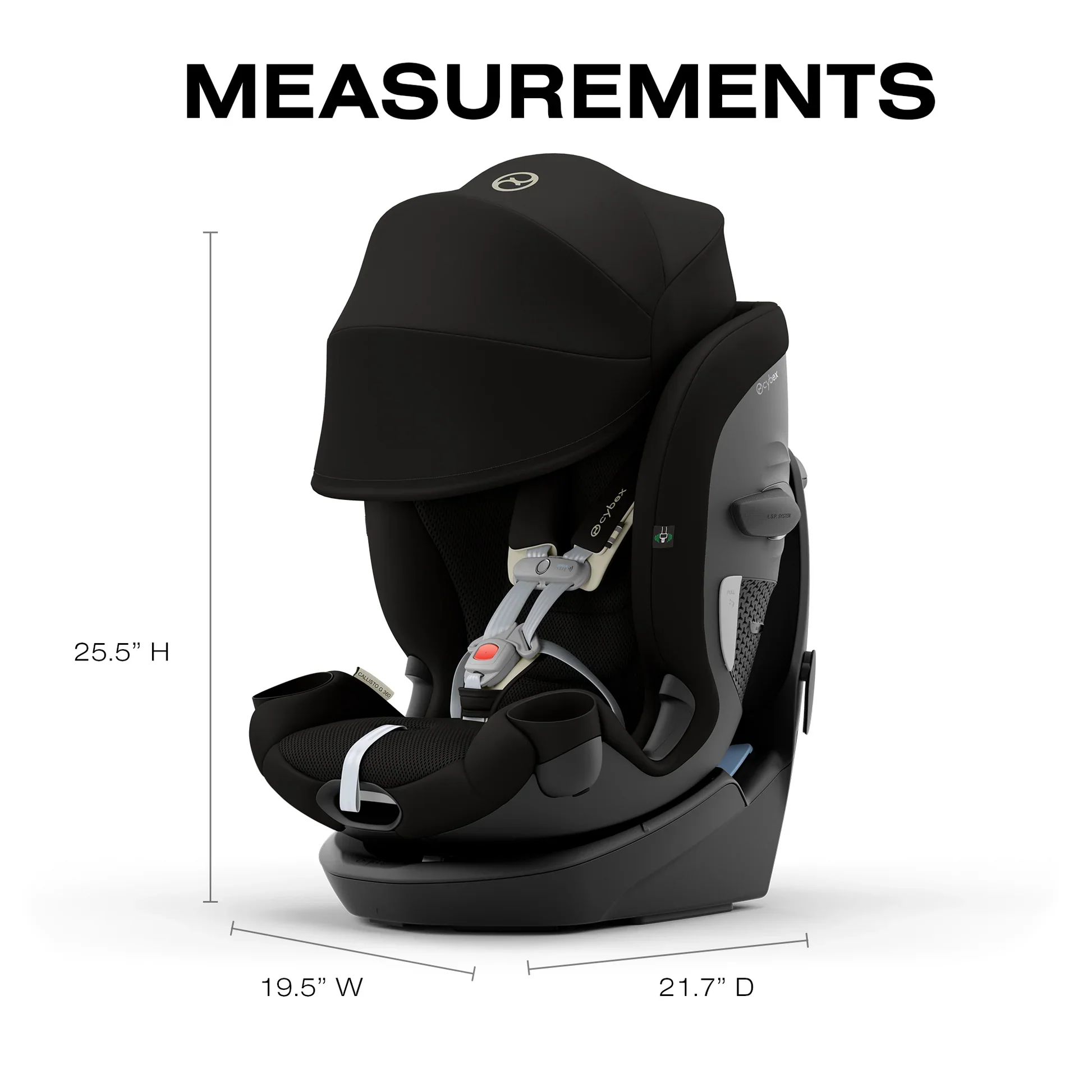 Cybex Callisto G All in One 360 Rotating Car Seat w/Canopy - Image 17