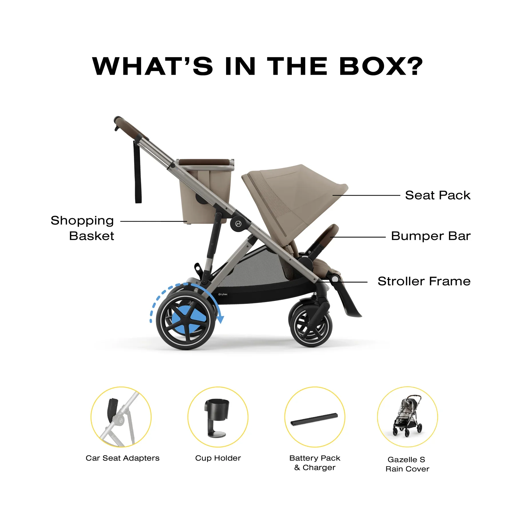 Cybex e-Gazelle S Electric Stroller - Image 16