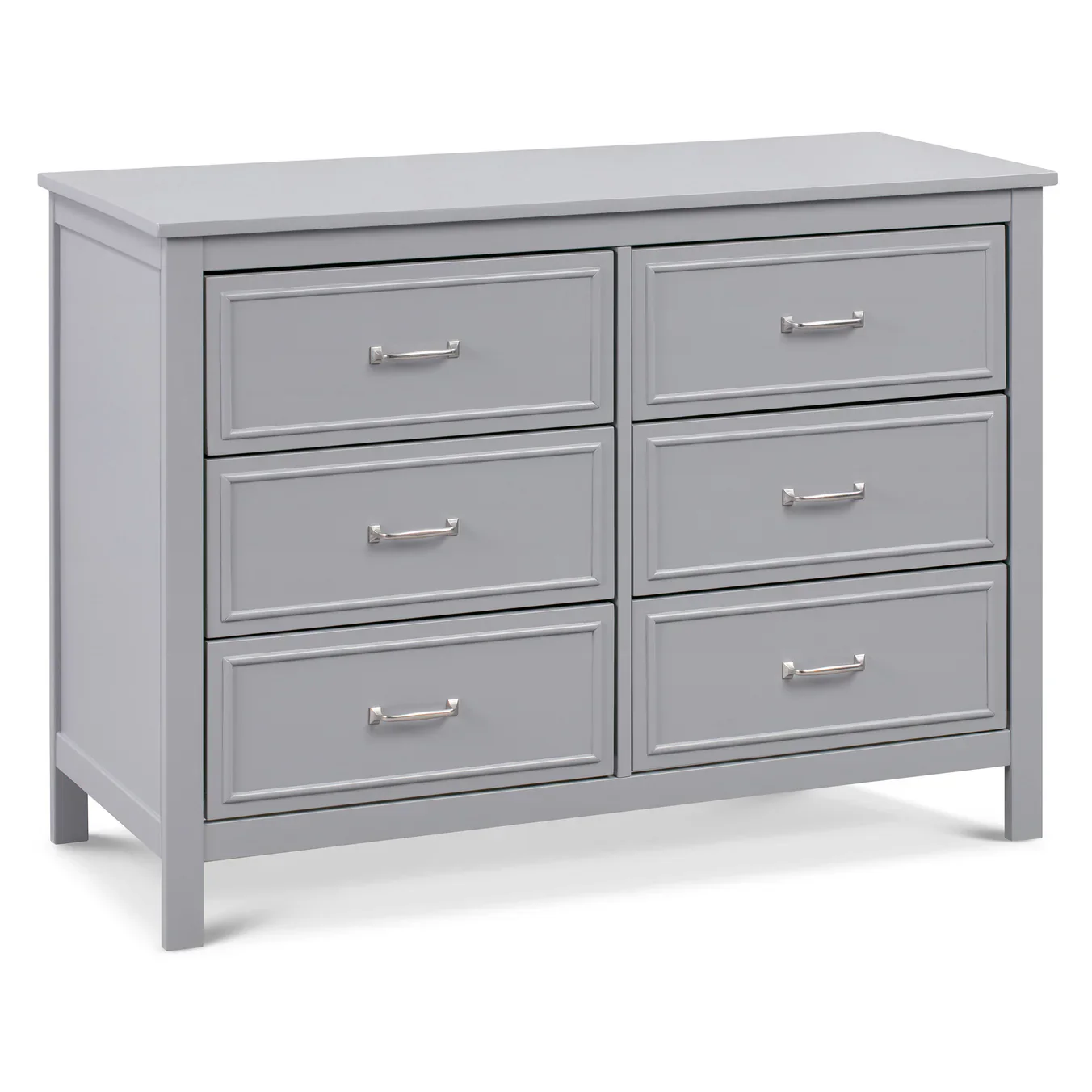 Charlie 6 Drawer Double Dresser - Grey