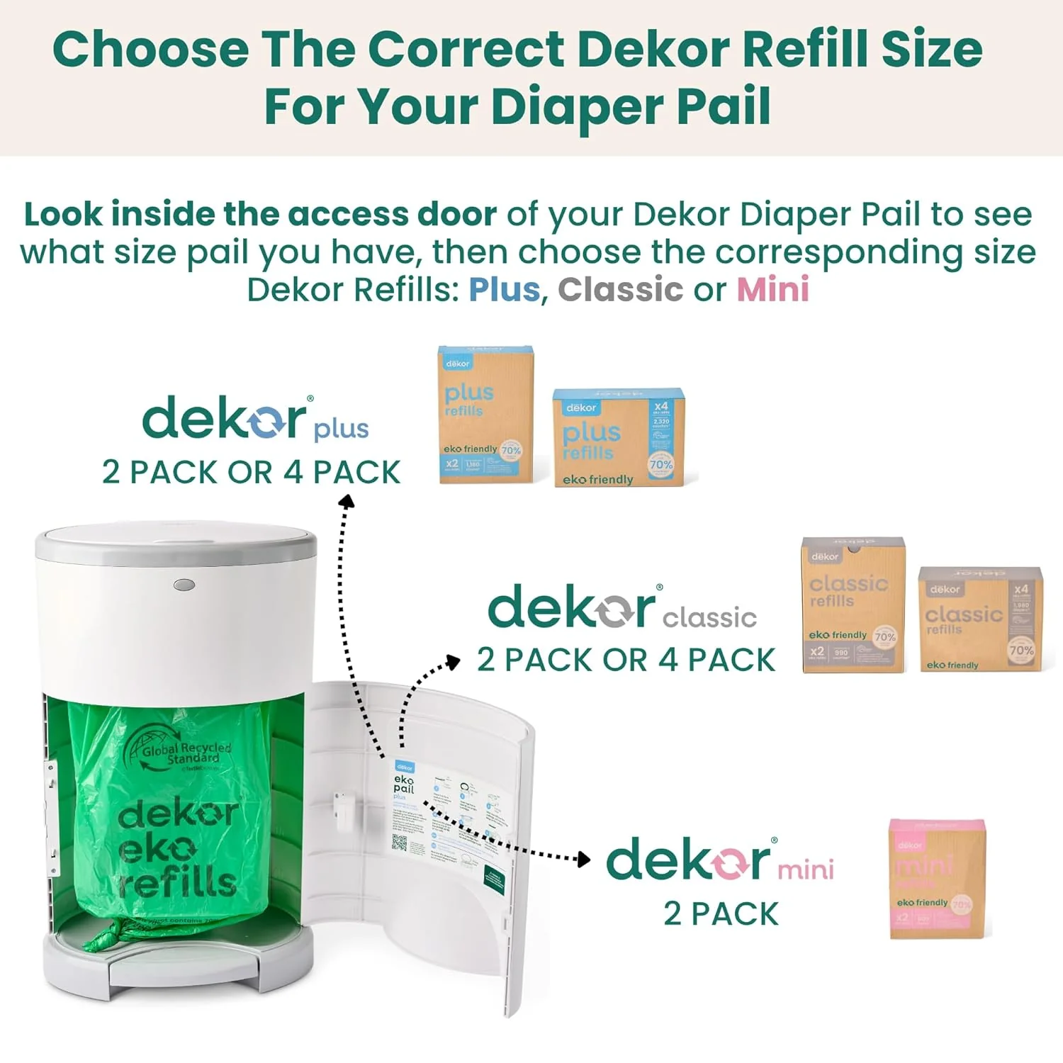Dekor Plus Diaper Pail Refills - Image 4