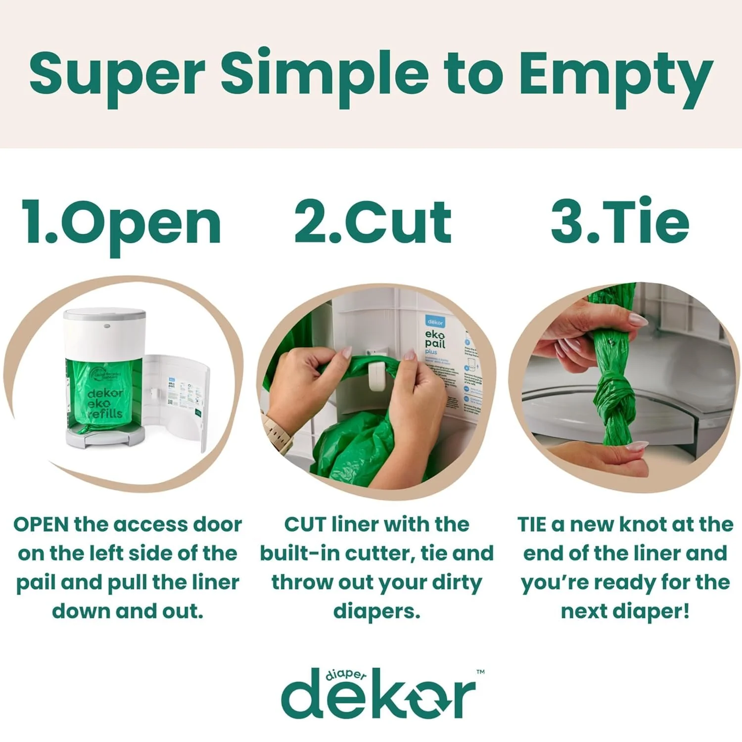 Dekor Plus Diaper Pail Refills - Image 5
