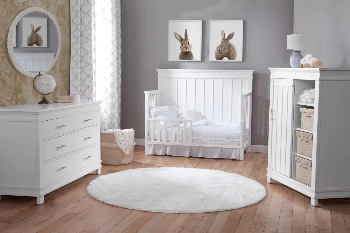 Bella Vita Prato Convertible 3-1 Crib - White - Image 5