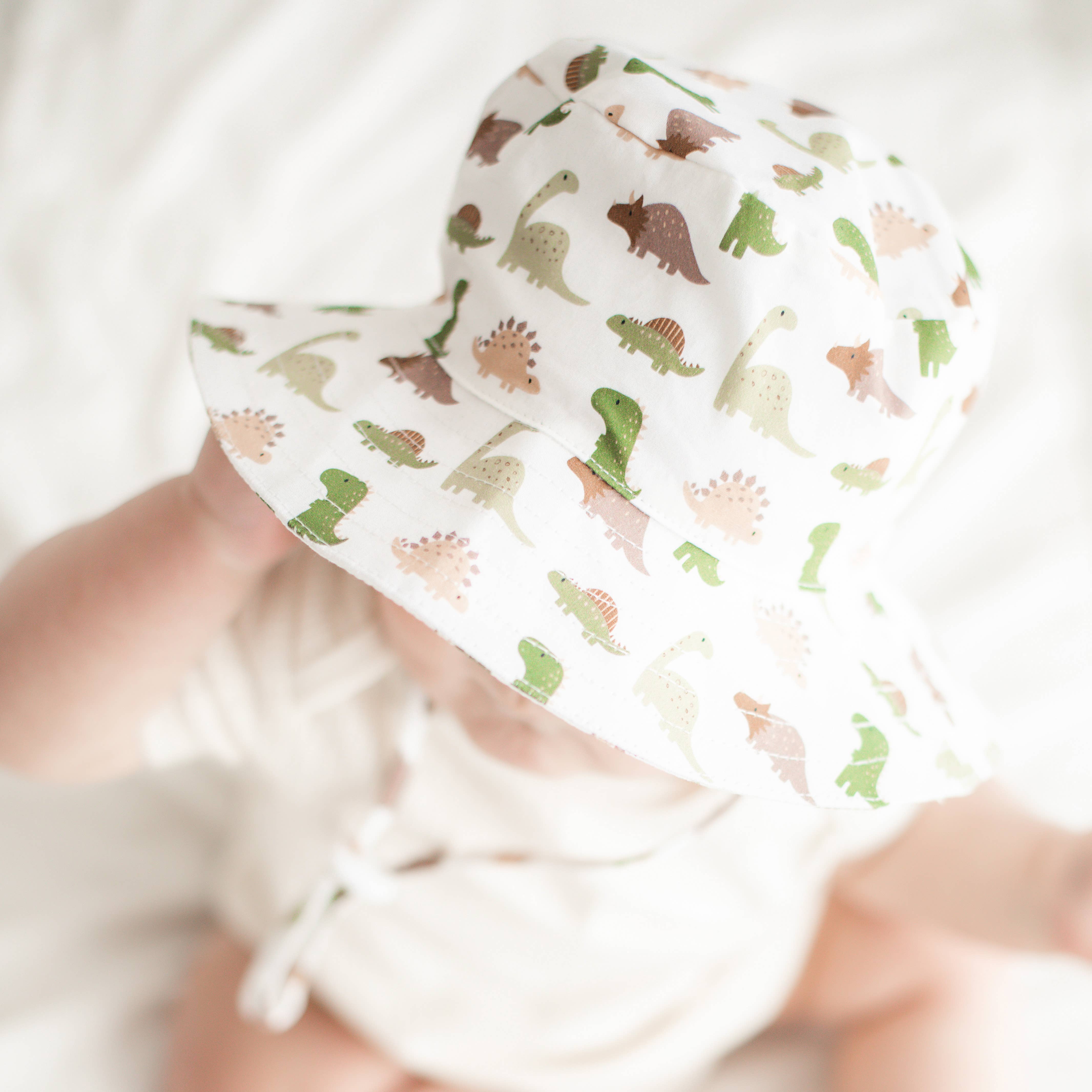 Huggalugs Bucket Hat UPF 50+ Baby & Toddler - Dino - Image 3