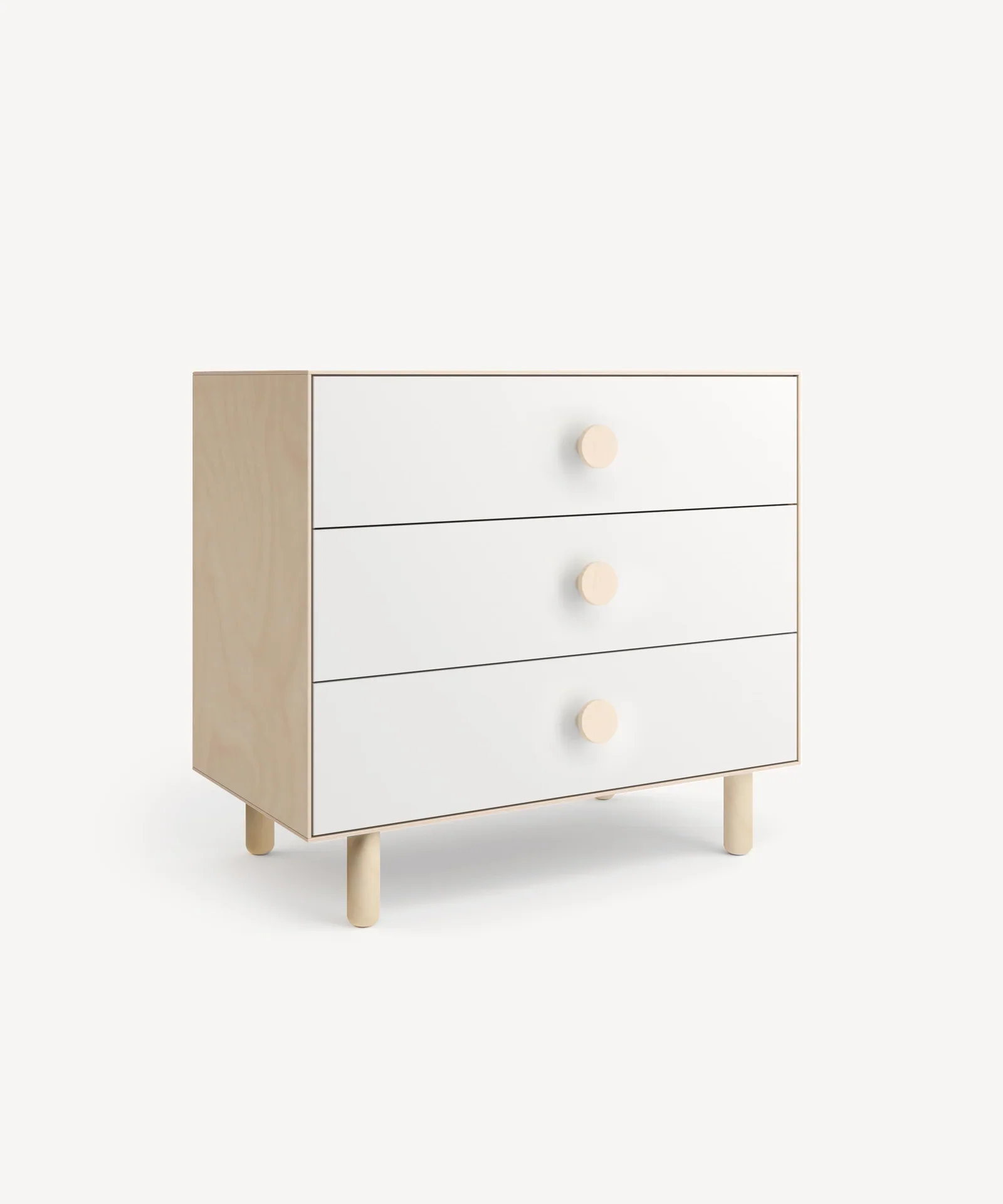 Dot 3-Drawer Dresser - Oeuf - Image 2