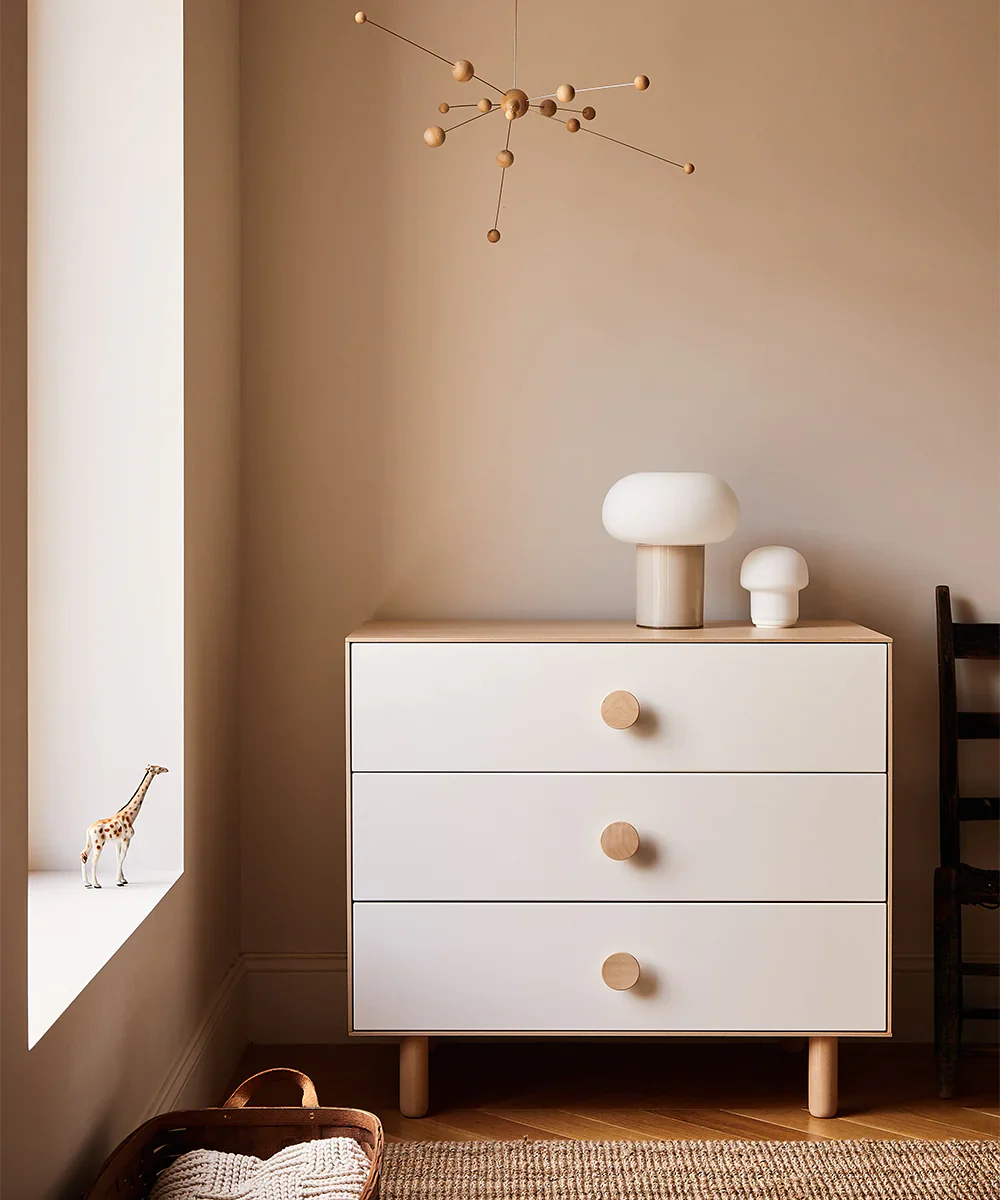 Dot 3-Drawer Dresser - Oeuf - Image 3