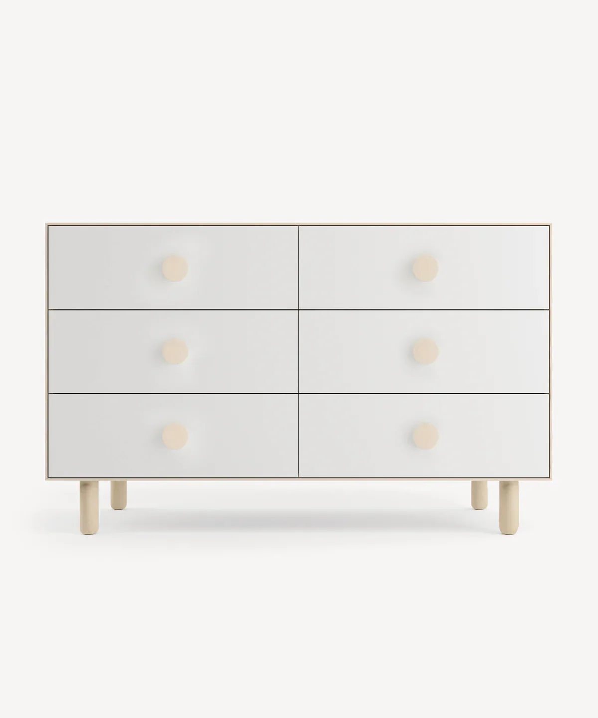 Dot 6-Drawer Dresser - Oeuf