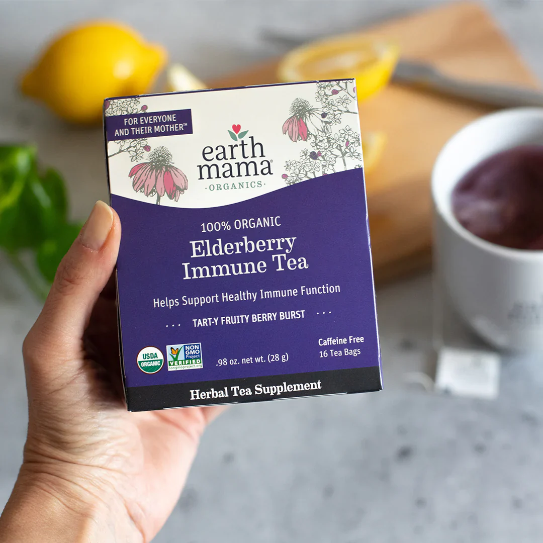 Earth Mama Organic Elderberry Immune Tea - Image 2