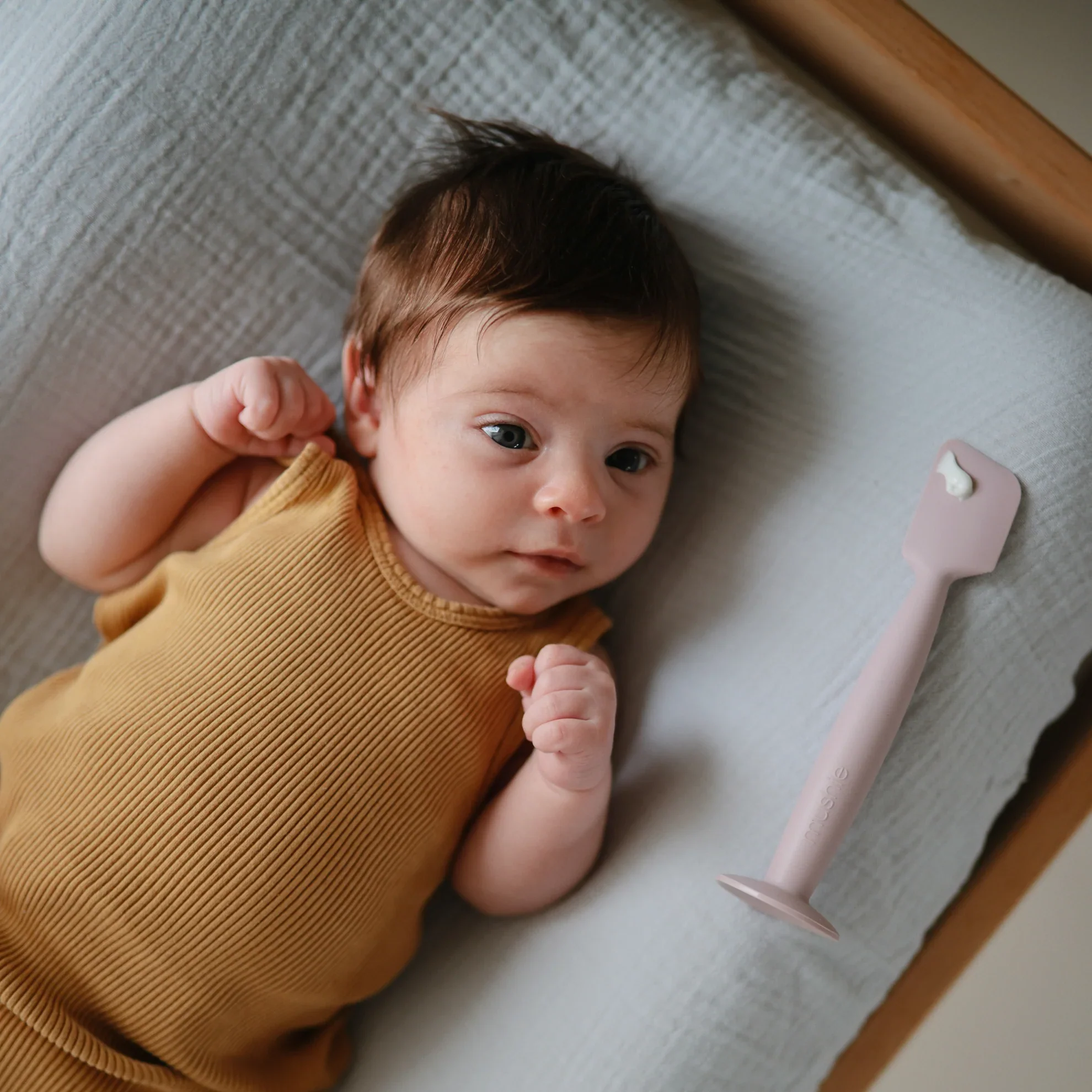 Mushie Extra Soft Muslin Changing Pad Cover - Image 4
