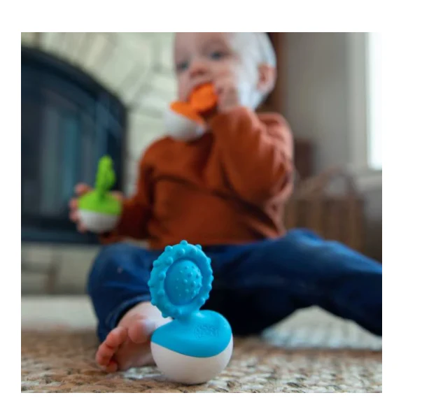 Fat Brain Toys Dimpl Wobbl Teether - Image 2