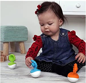 Fat Brain Toys Dimpl Wobbl Teether - Image 5