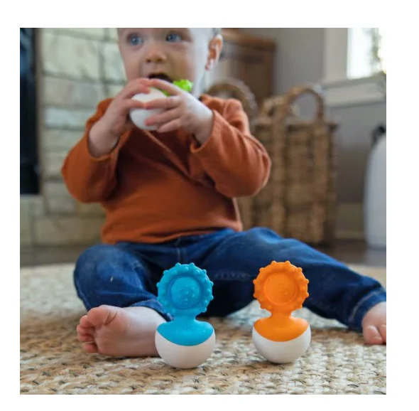 Fat Brain Toys Dimpl Wobbl Teether - Image 8