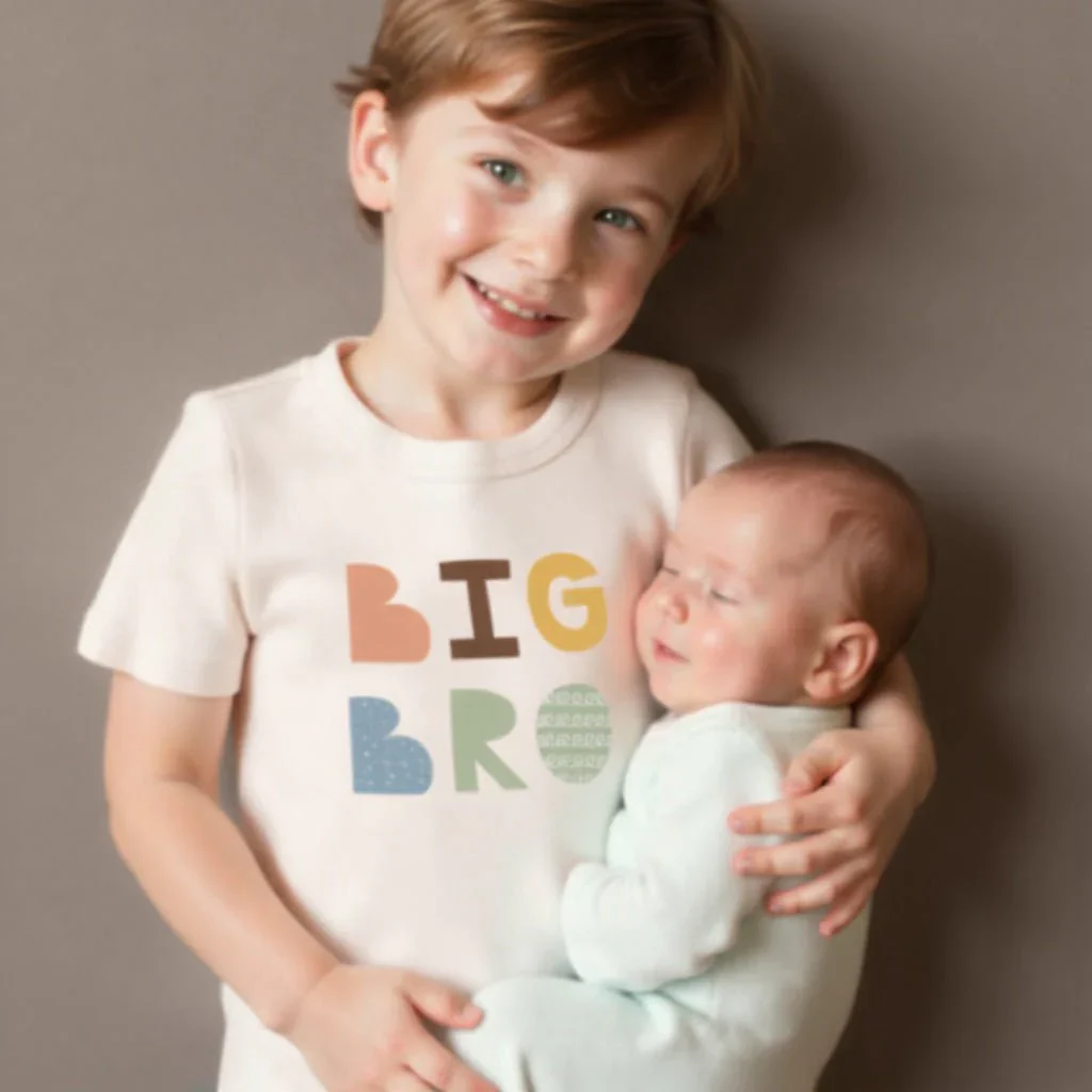Finn + Emma Toddler Graphic Tee - Big Bro - Image 3