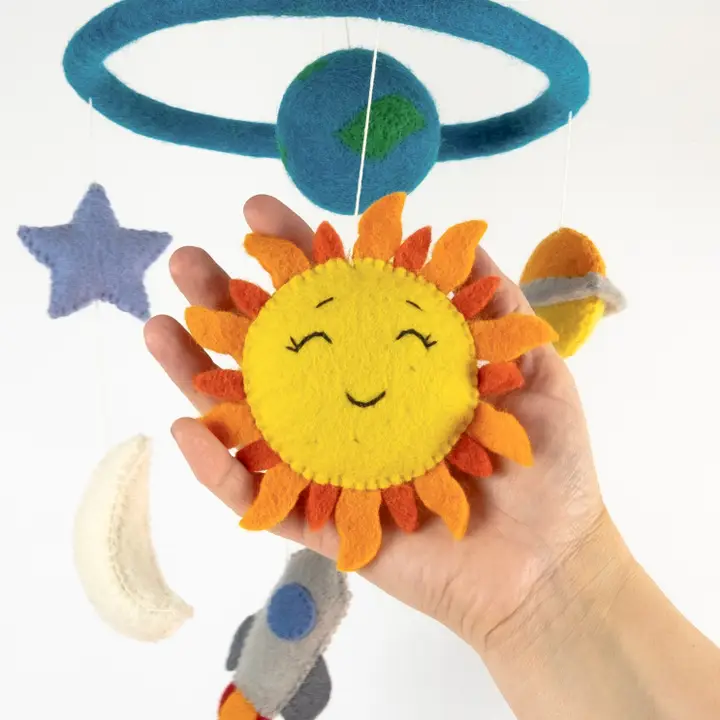 Planets and Space Felted Hanging Mobile - Image 2