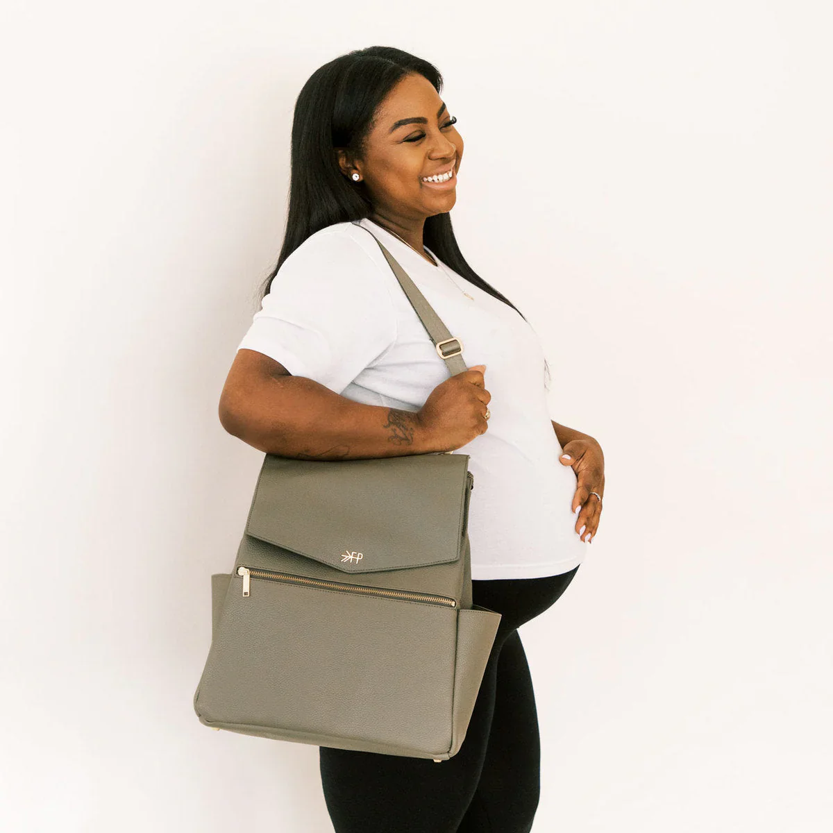 Freshly Picked Classic Diaper Bag II Sage - Image 11